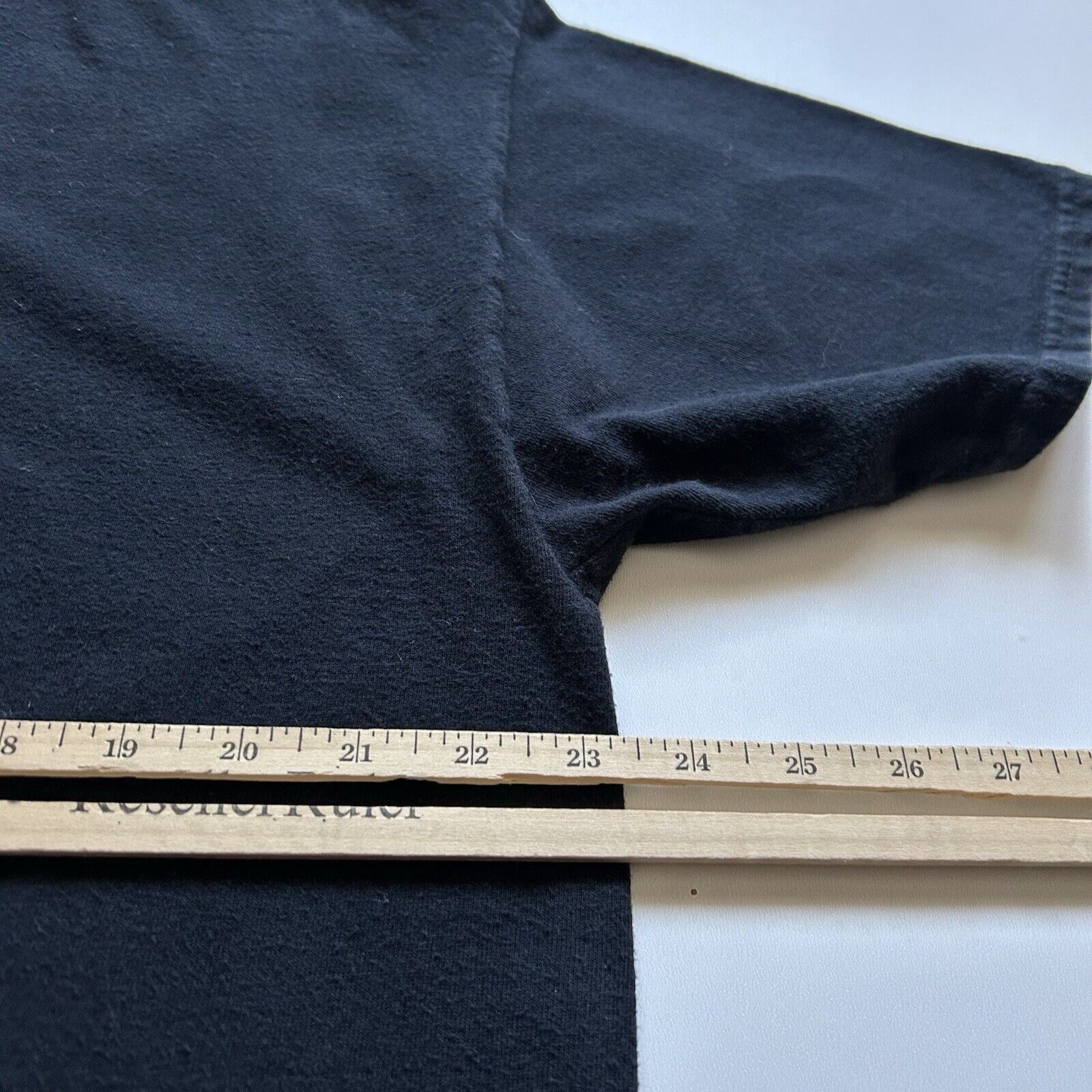 Jerzees Vintage Y2K Sun Faded Black Blank Basic T Shirt XL Cotton Size XL / US 12-14 / IT 48-50 - 4 Thumbnail