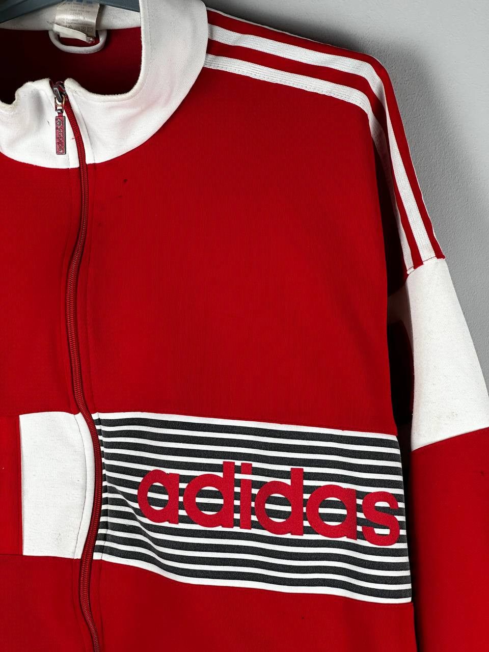 Adidas Vintage 80s Adidas Track Jacket Striped Y2K Size US L / EU 52-54 / 3 - 6 Thumbnail