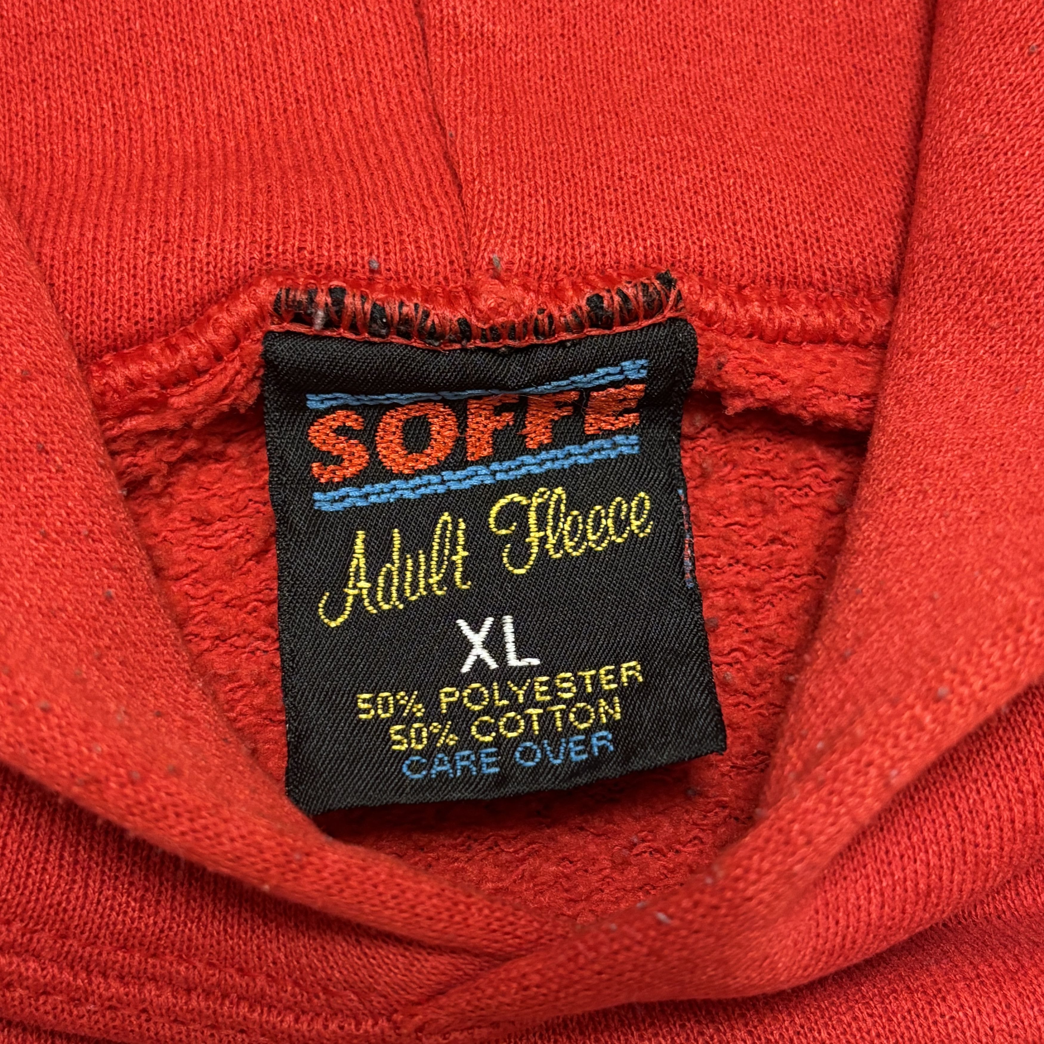 Soffe × Vintage Vintage Blank Hoodie Soffe Made In Usa Single Stitch Size US XL / EU 56 / 4 - 4 Thumbnail