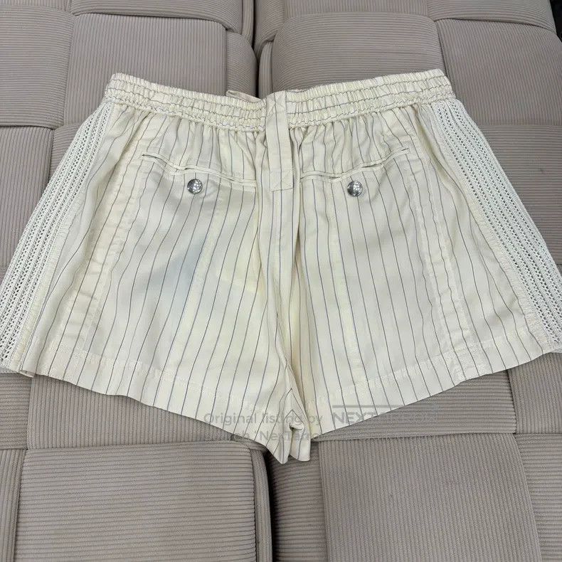 Louis Vuitton Louis Vuitton FW23 Striped Vegan Strappy Straight Leg Shor Size 37" - 2 Thumbnail