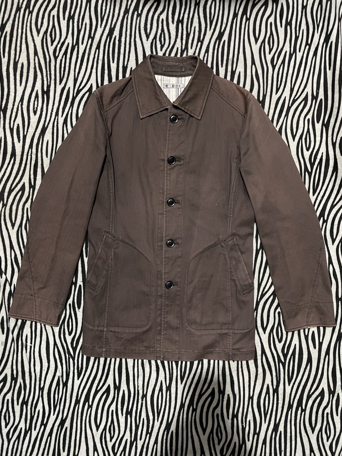 Michel Klein × Vintage Vintage Micheal Klein Homme Faded Jacket Size US L / EU 52-54 / 3 - 2 Thumbnail