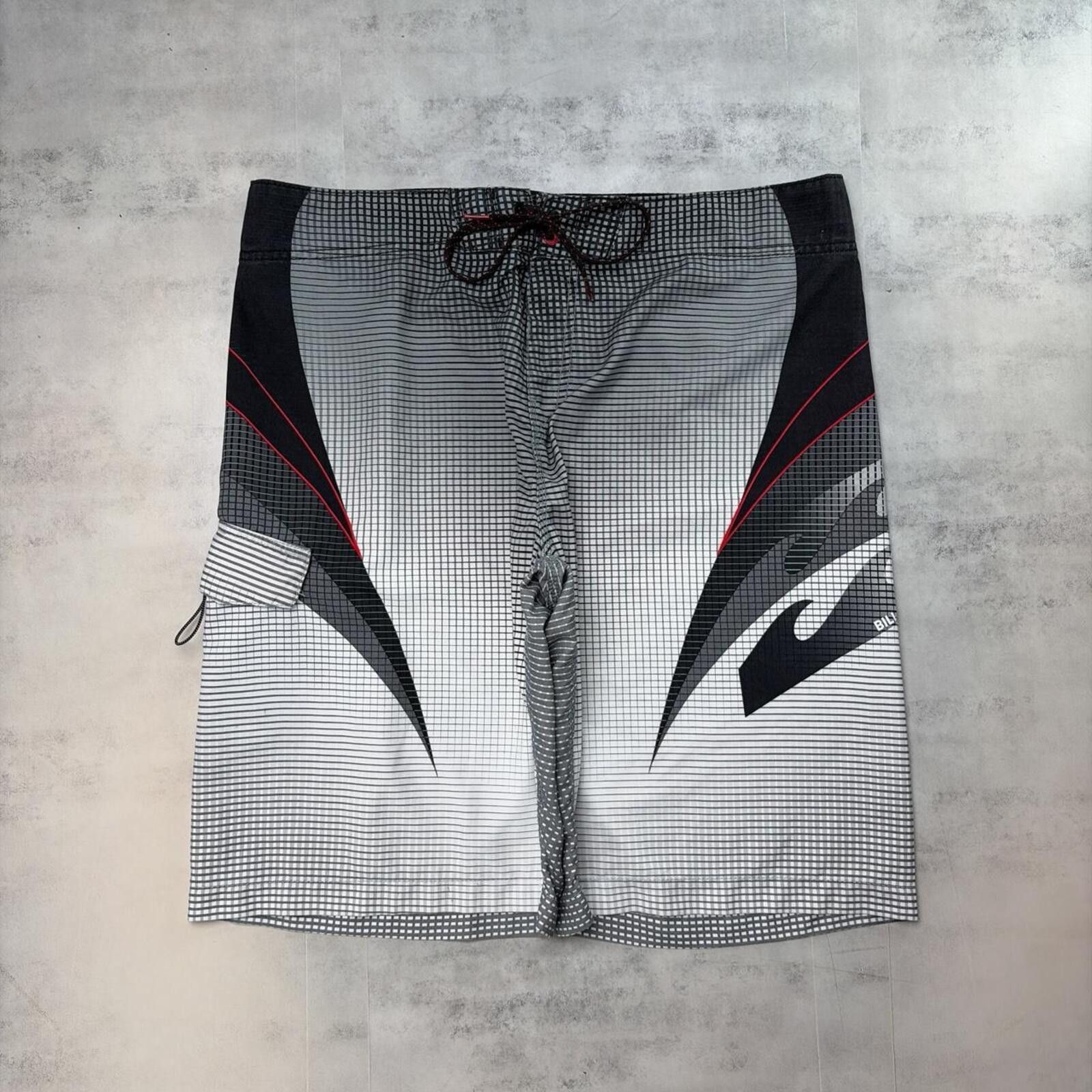 Billabong Y2K Grey Billabong Surf Grunge Baggy Board Shorts Size US 38 / EU 54 - 1 Thumbnail