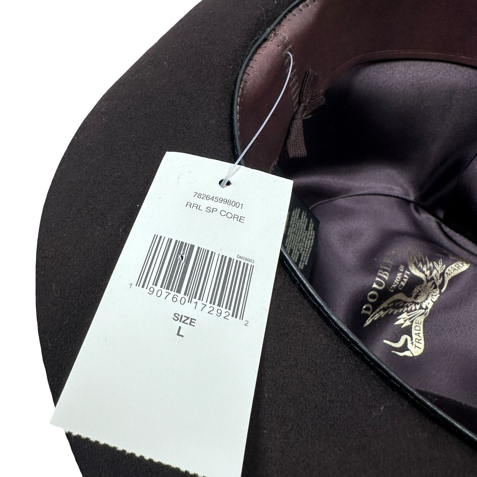 RRL Ralph Lauren RRL Ralph Lauren Double RL Fedora Hat Men L Brown Pinched Size ONE SIZE - 9 Thumbnail