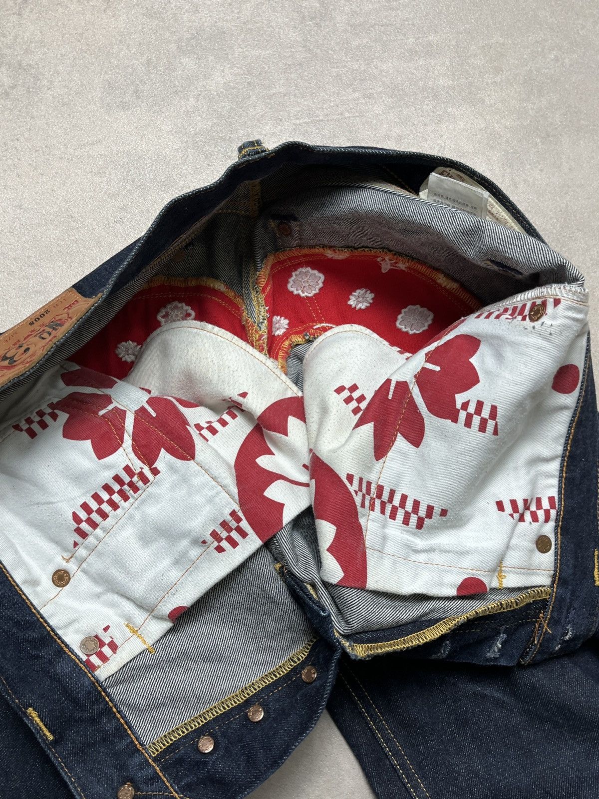 Evisu Evisu Big Embroidered Daicock Selvedge Jeans Size US 33 - 13 Thumbnail
