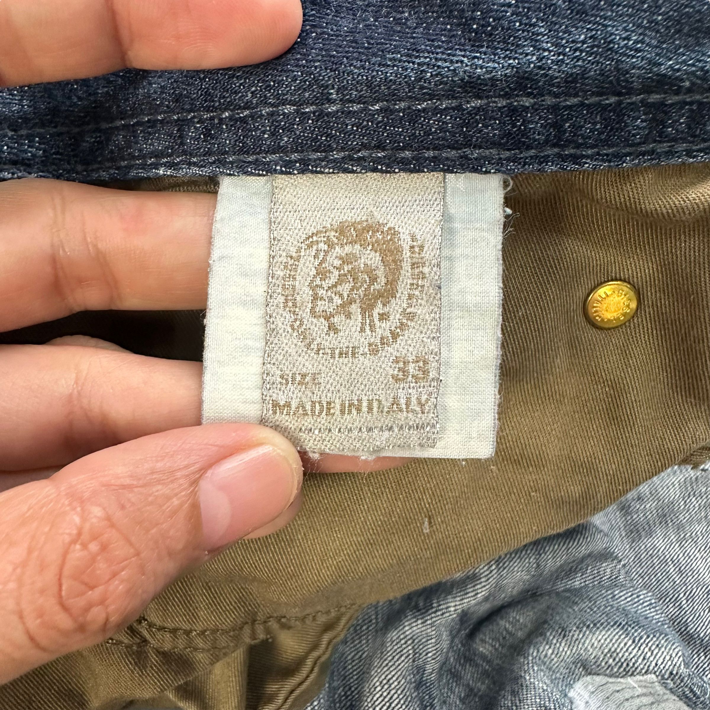 Diesel TRASHED🔥 DIESEL LARKEE FLY BUTTON DENIM PANTS #7618-158 Size US 35 - 12 Thumbnail