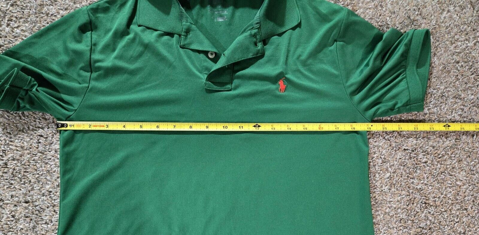 Polo Ralph Lauren Green Polo Ralph Lauren Performance Polo Size L Size US L / EU 52-54 / 3 - 2 Thumbnail