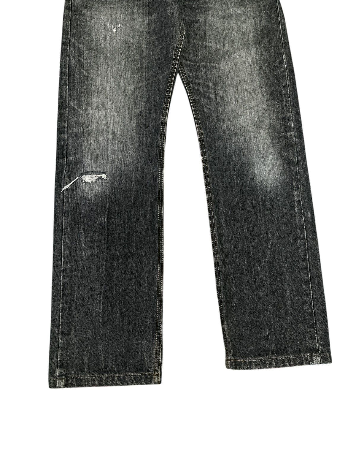 Vintage Vintage Edwin Vx SuperbLack Distress . Size US 32 / EU 48 - 3 Thumbnail