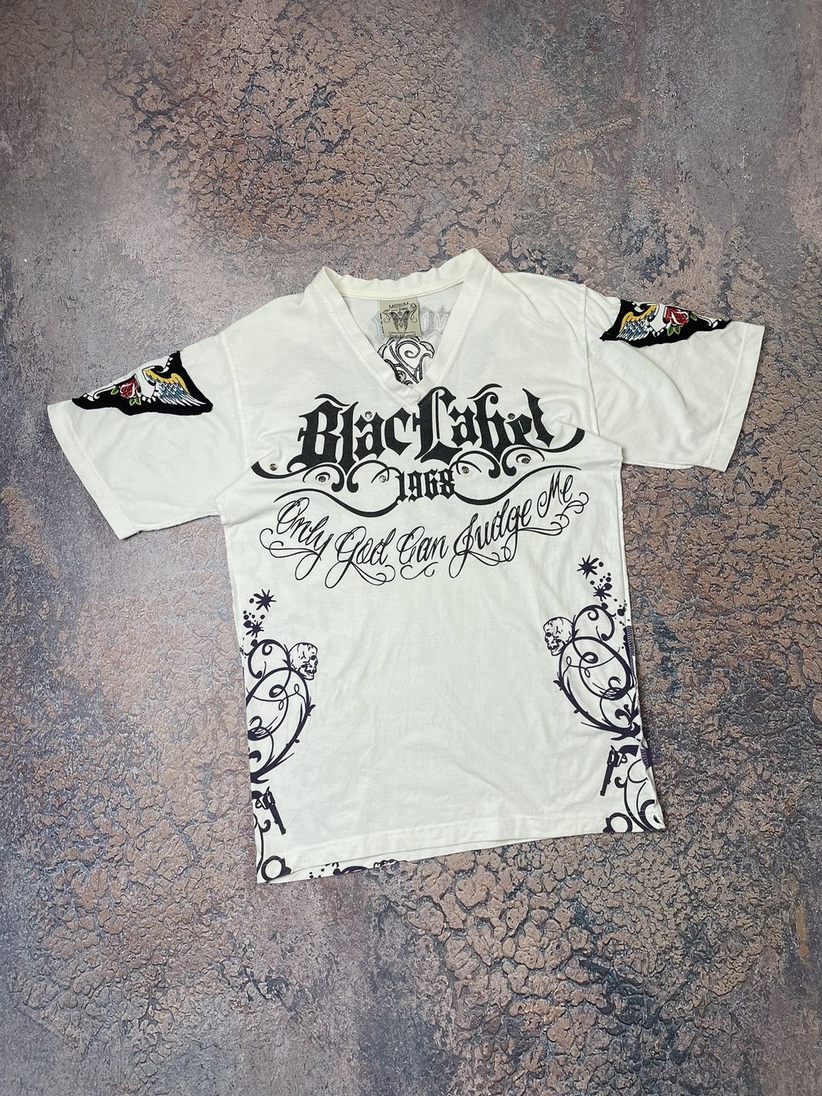 Black Label × Vintage BLAC LABEL 68 EAGLE PATCHWORK RARE TEE SHIRT Size US M / EU 48-50 / 2 - 1 Thumbnail