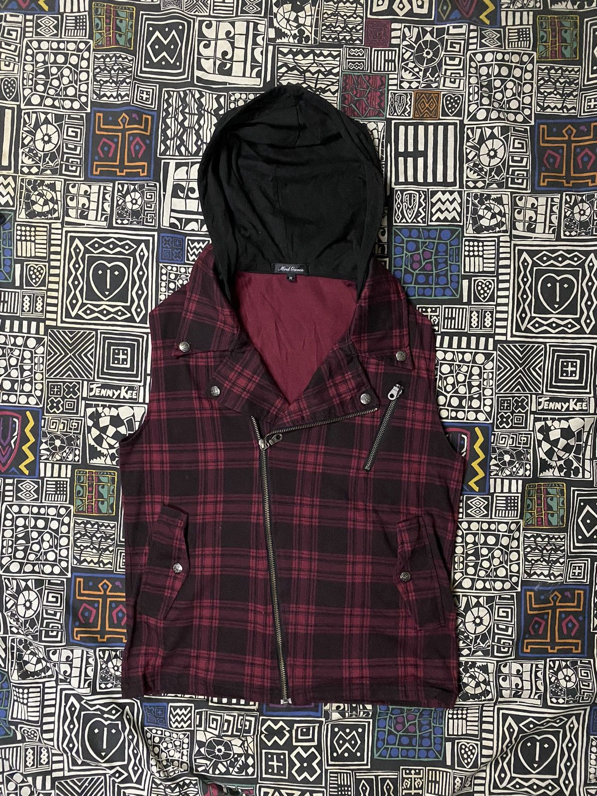 If Six Was Nine × Le Grande Bleu (L.G.B.) MIND GAMES GOTHIC PUNK SLEEVELES HODIE Size US M / EU 48-50 / 2 - 1 Thumbnail