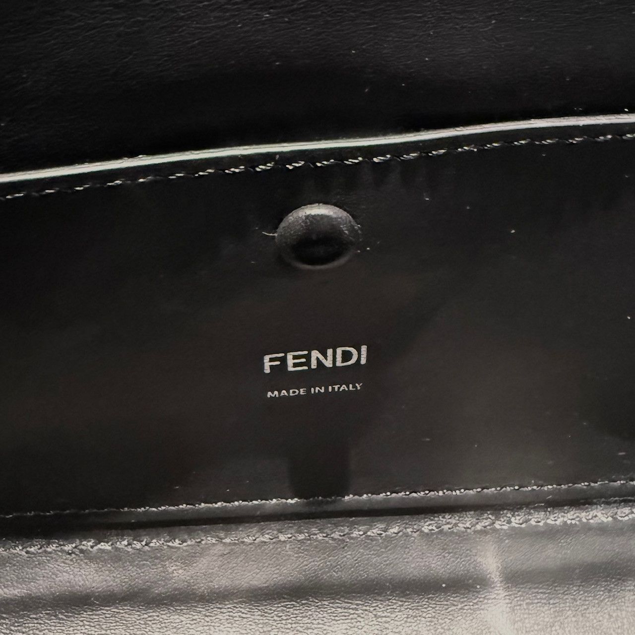 Fendi Fendi Black Leather Clear FF Zucca PVC Medium Baguette Bag Size ONE SIZE - 9 Thumbnail