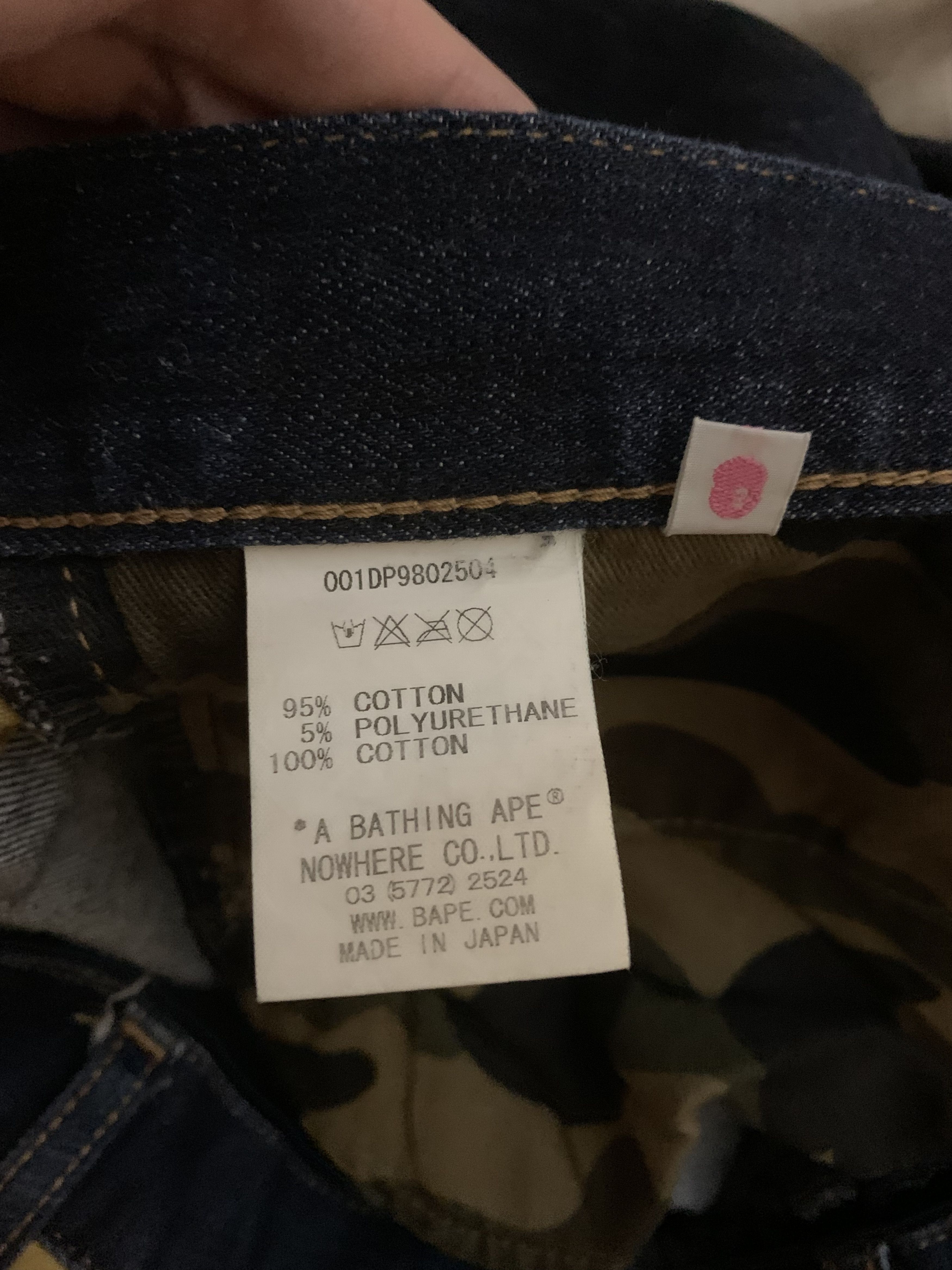 Bape Bape Denim Jeans Size US 29 - 6 Thumbnail
