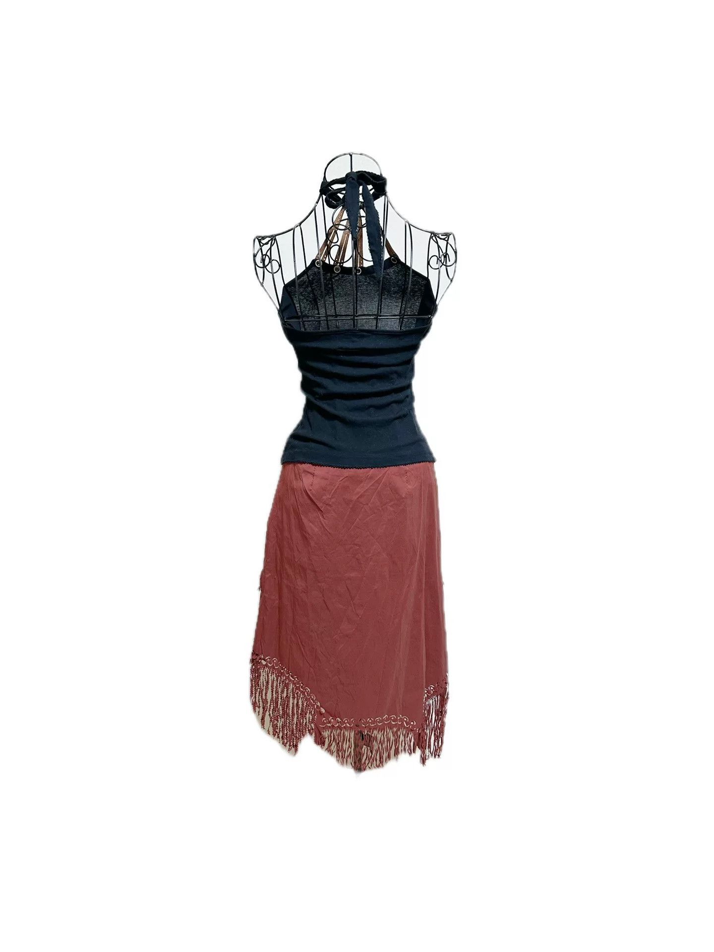 Jean Paul Gaultier Jean Paul Gaultier Cut-Out Fringe Skirt Size 25" / US 0 / IT 36 - 1 Thumbnail