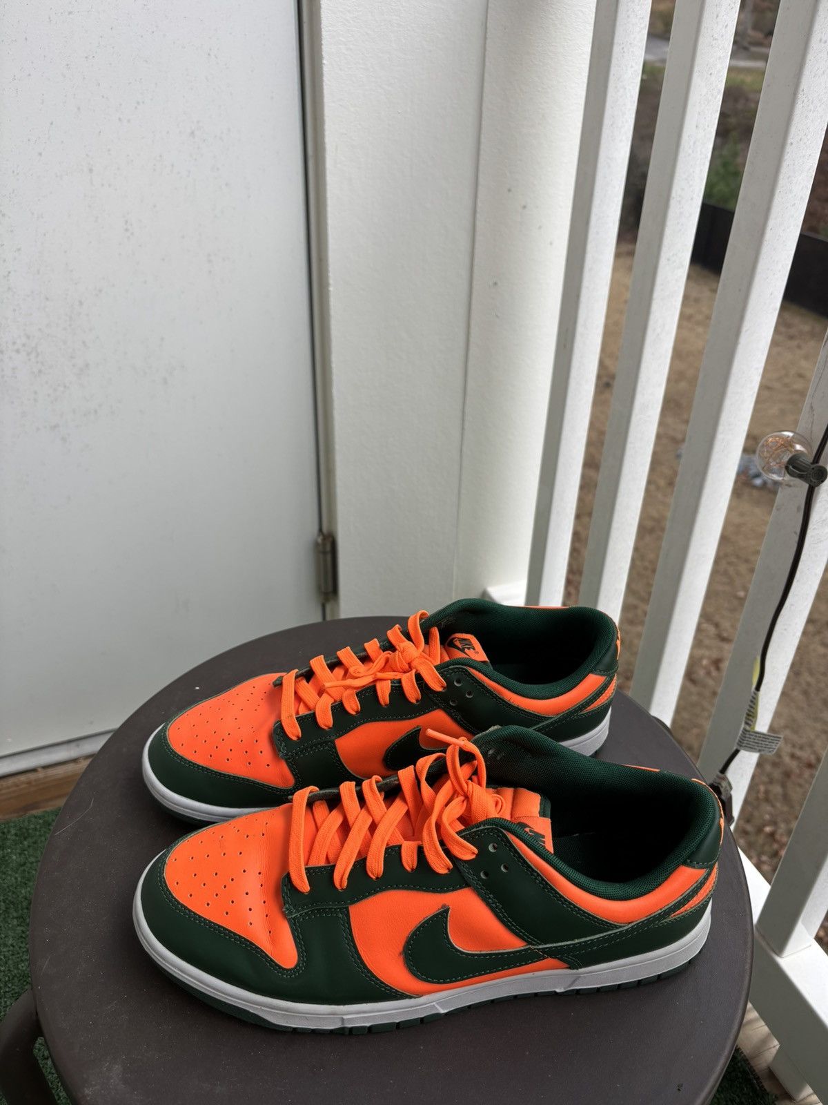 Nike Nike Dunk Low Miami Hurricane Size US 12 / EU 45 - 6 Thumbnail