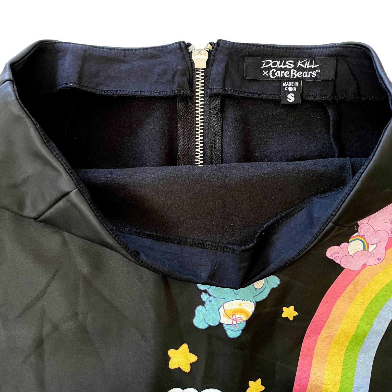 Dolls Kill Dolls Kill x Care Bears Planet Care Faux Leather Mini Skirt Size 27" / US 4 / IT 40 - 3 Thumbnail