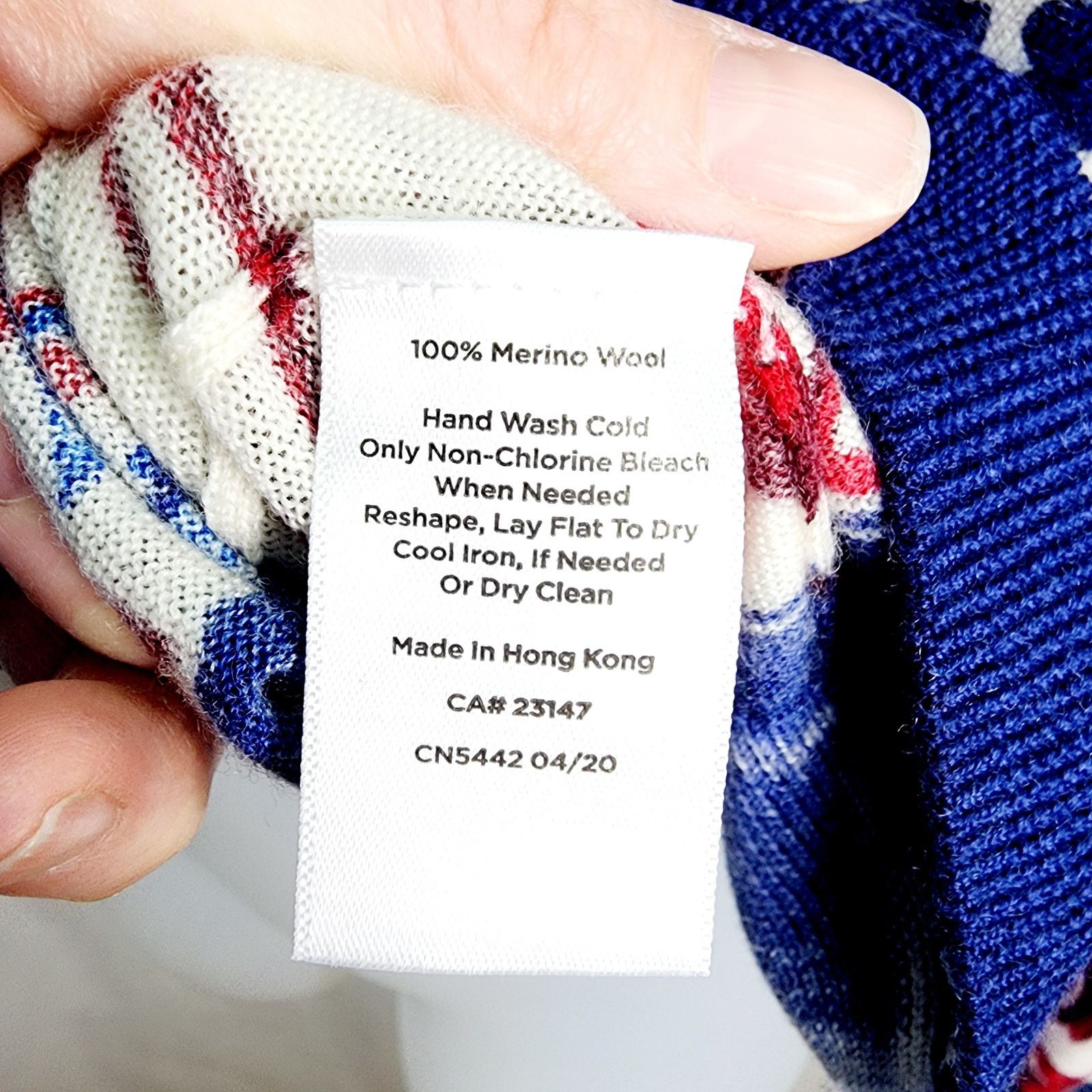Other Talbots Pure Merino Wool Blue & Red Paisley Sweater XS NEW Size XS / US 0-2 / IT 36-38 - 9 Thumbnail