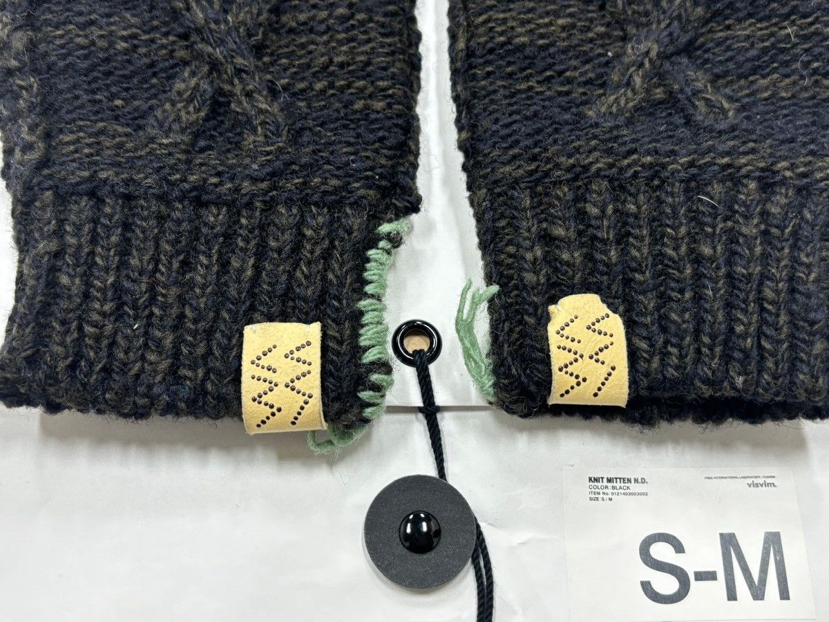Visvim Visvim Knit Mitten N.D.，black Size ONE SIZE - 4 Thumbnail