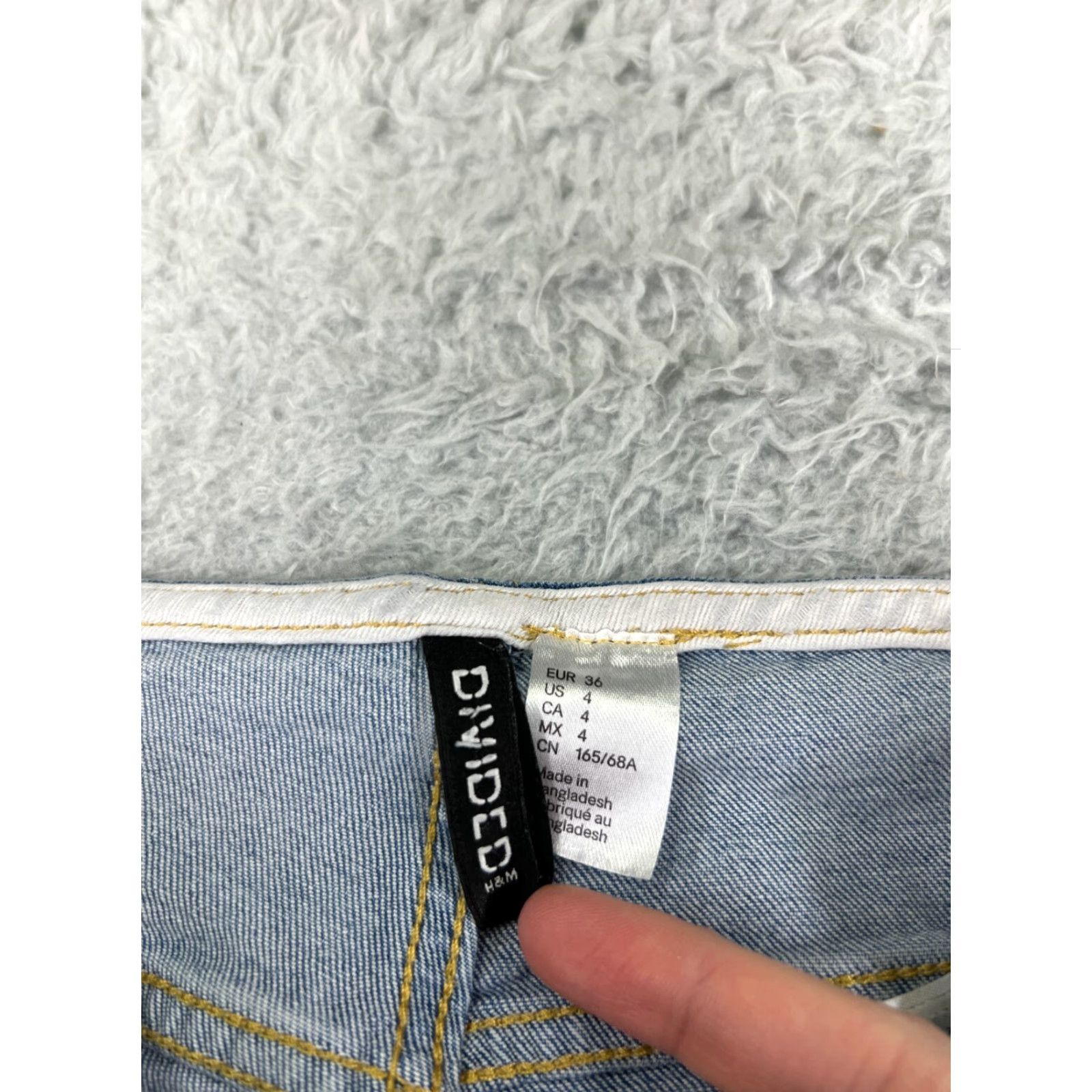 Denime Divided Jeans Womens 4 Bootcut Denim Blue Mid Rise 23 Inseam 31 Regular 5-Pocket Design Size 27" / US 4 / IT 40 - 3 Thumbnail