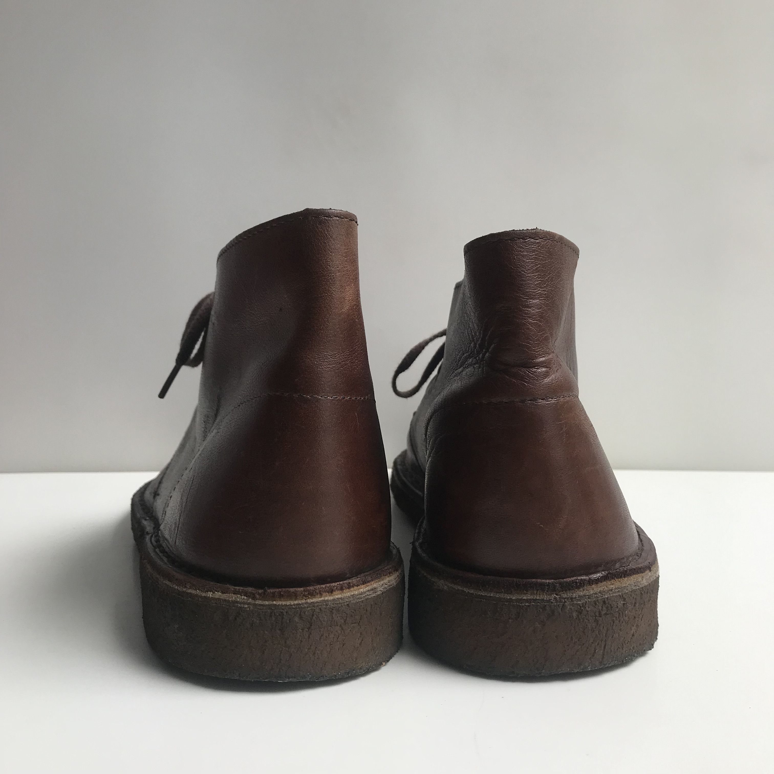 Clarks Vintage Clarks Dessert Boots Leather Brown Crazy Horse Size US 8.5 / EU 41-42 - 2 Thumbnail