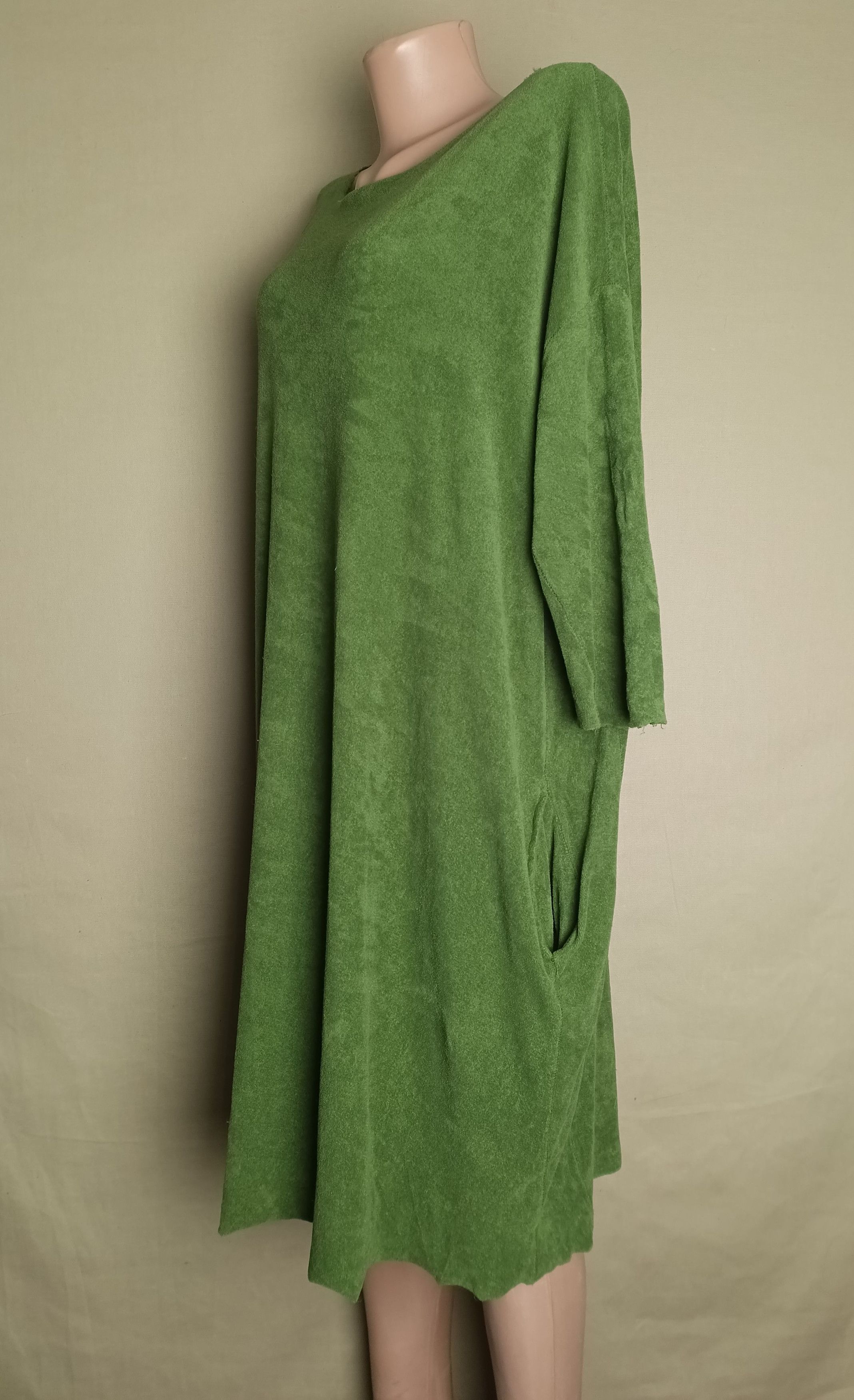 hannes roether Hannes Roether Green Oversized Cotton Dress Size M Size M / US 6-8 / IT 42-44 - 4 Thumbnail
