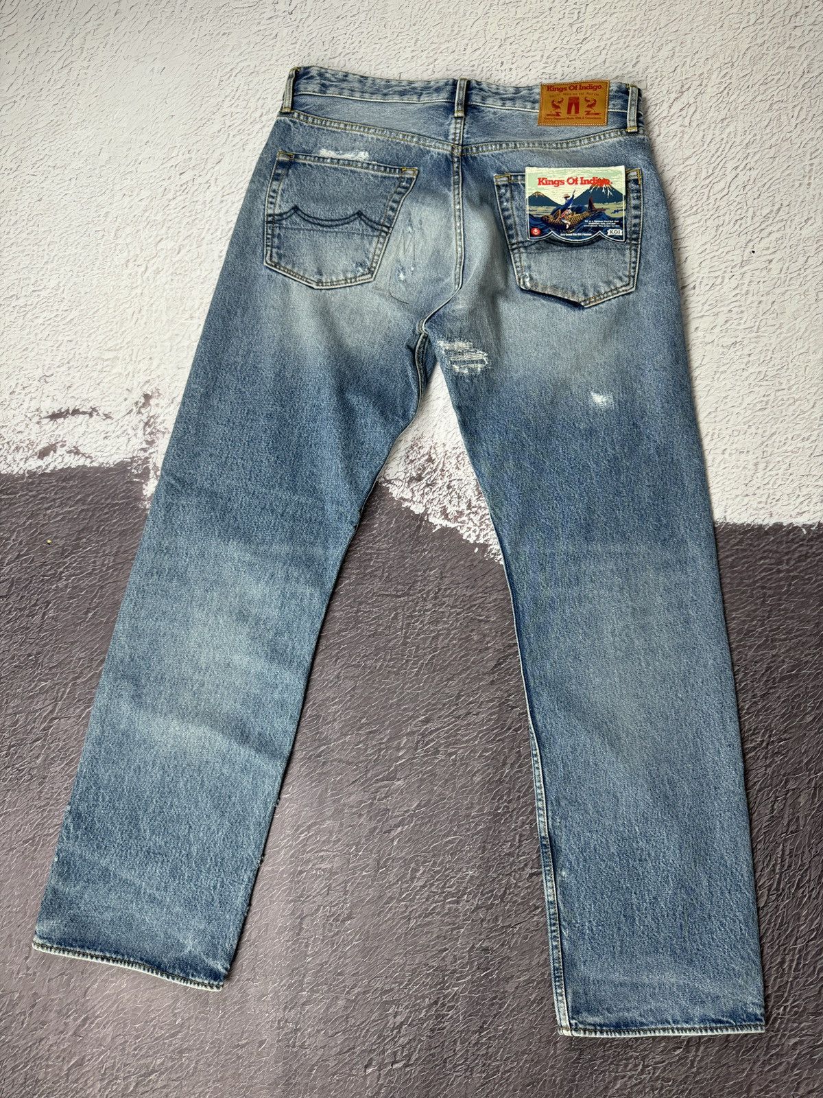 Kings Of Indigo Kings of Indigo KOI Light vintage destroyed high rise jeans Size US 34 / EU 50 - 1 Thumbnail