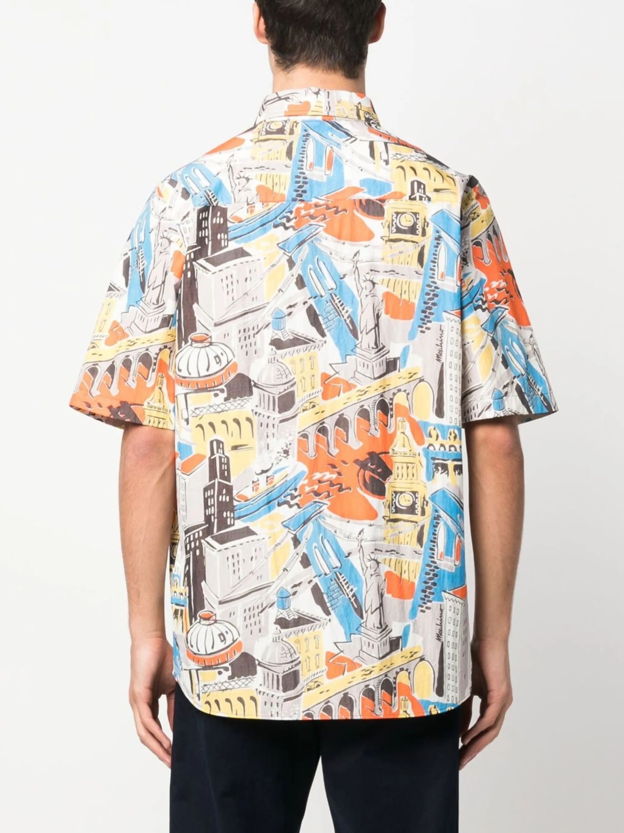 Moschino o1y0225 Patterned Shirt in Multicolor Size US M / EU 48-50 / 2 - 4 Thumbnail