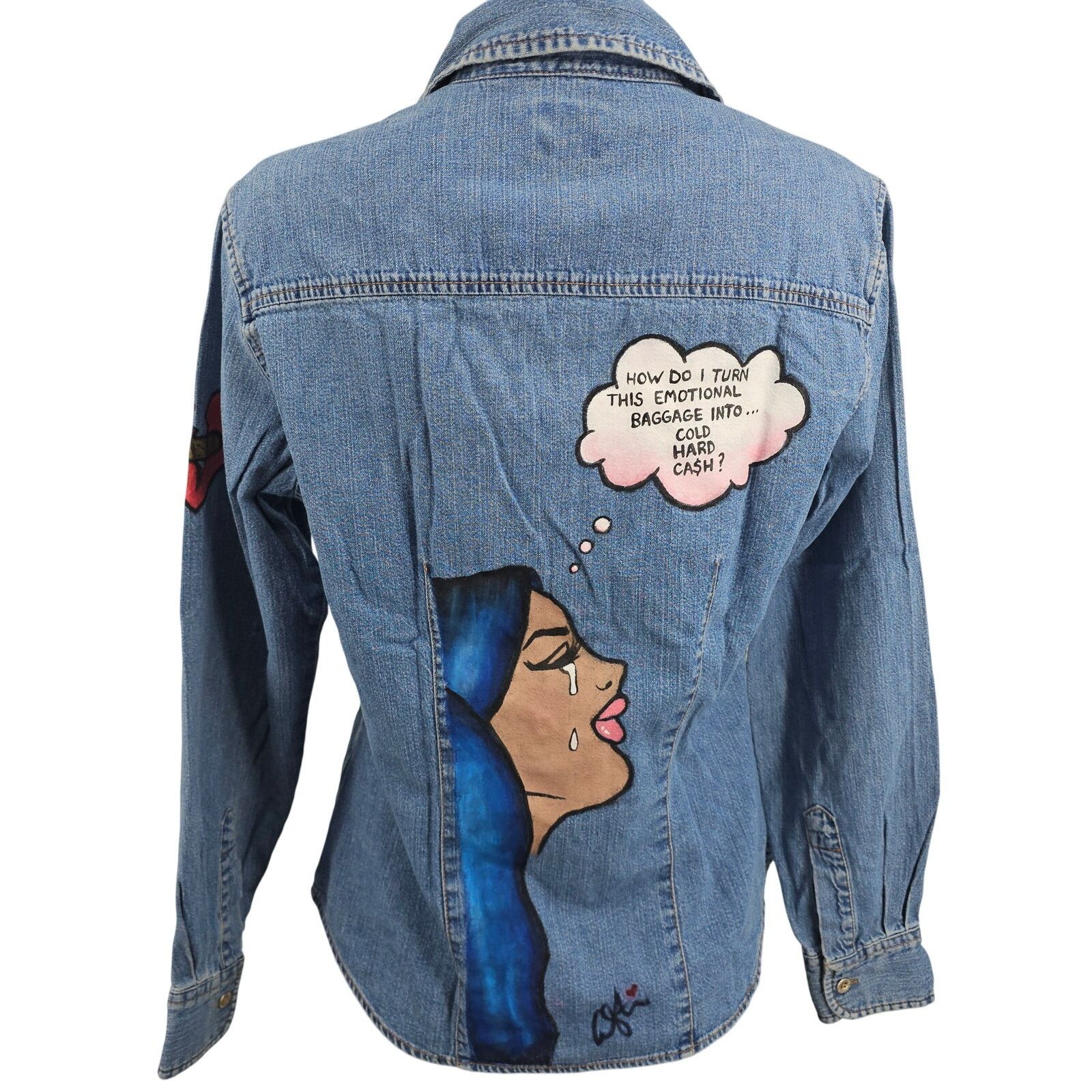 Levi's Vintage Levi's Handpainted Pop Art Denim Button Shirt M 3602 Size M / US 6-8 / IT 42-44 - 1 Thumbnail