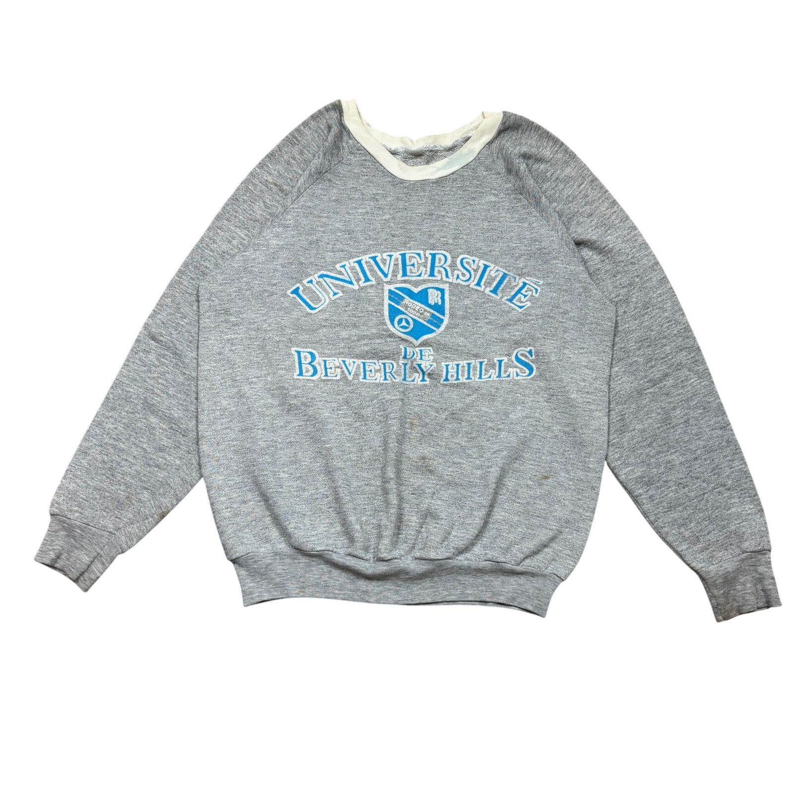 Mercedes-Benz × Vintage VTG 80s Universite Beverly Hills Mercedes Raglan Sweatshirt Size US L / EU 52-54 / 3 - 1 Thumbnail
