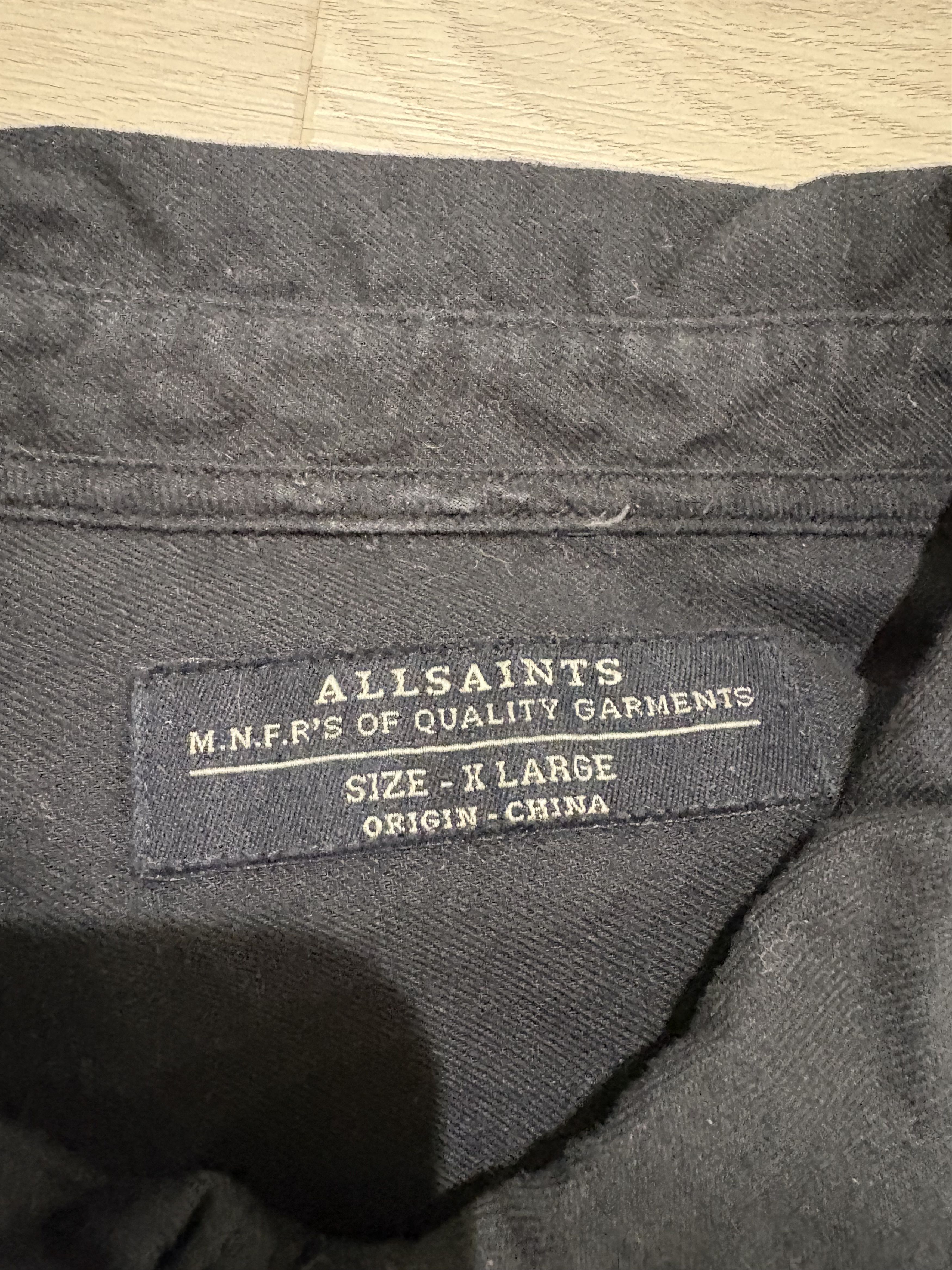 Allsaints Black Workshirt Size US XL / EU 56 / 4 - 2 Thumbnail