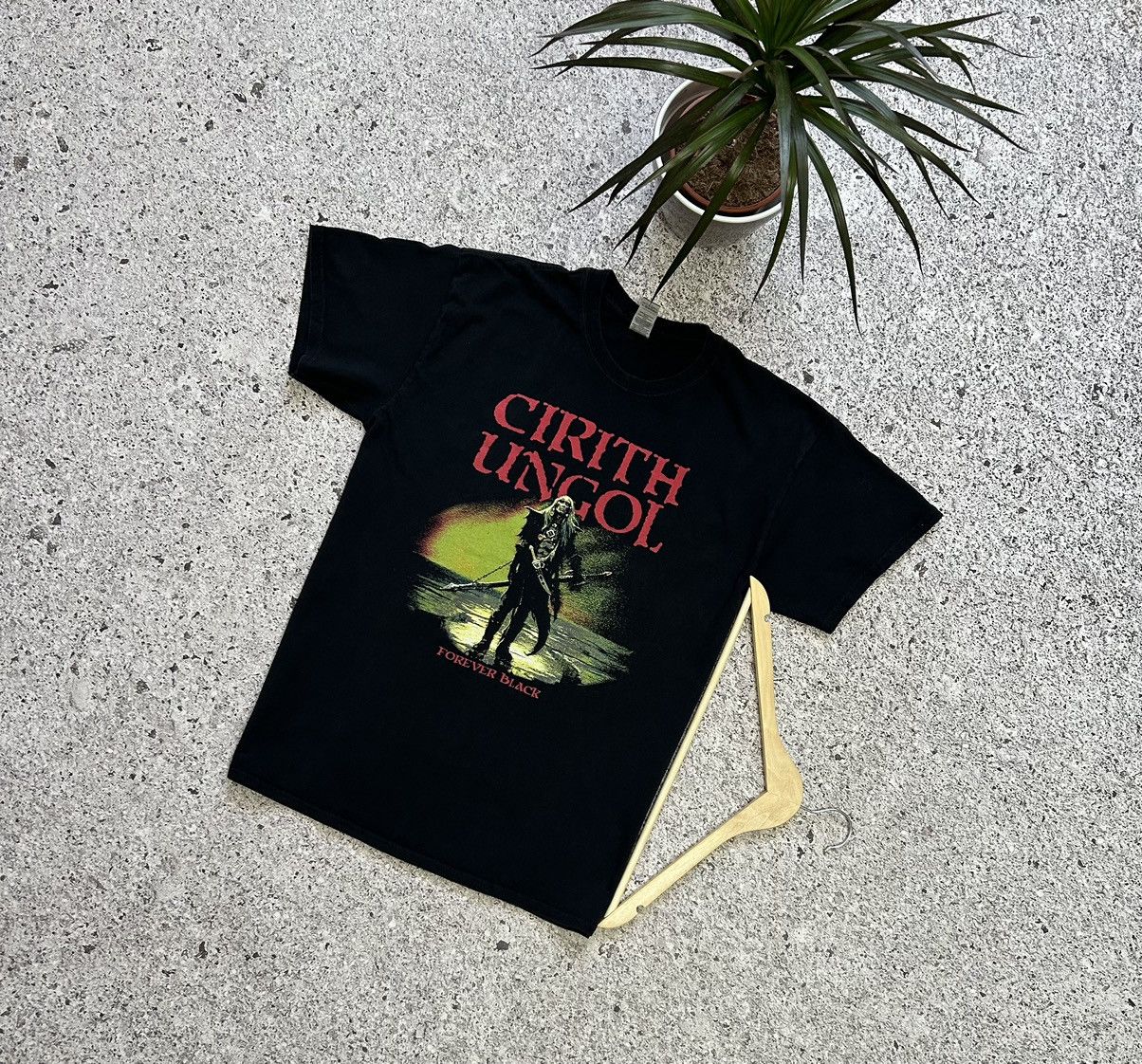 Band Tees × Vintage Cirith Ungol Forever Black Rock Band Retro T-Shirt Y2K Hype Size US L / EU 52-54 / 3 - 1 Thumbnail