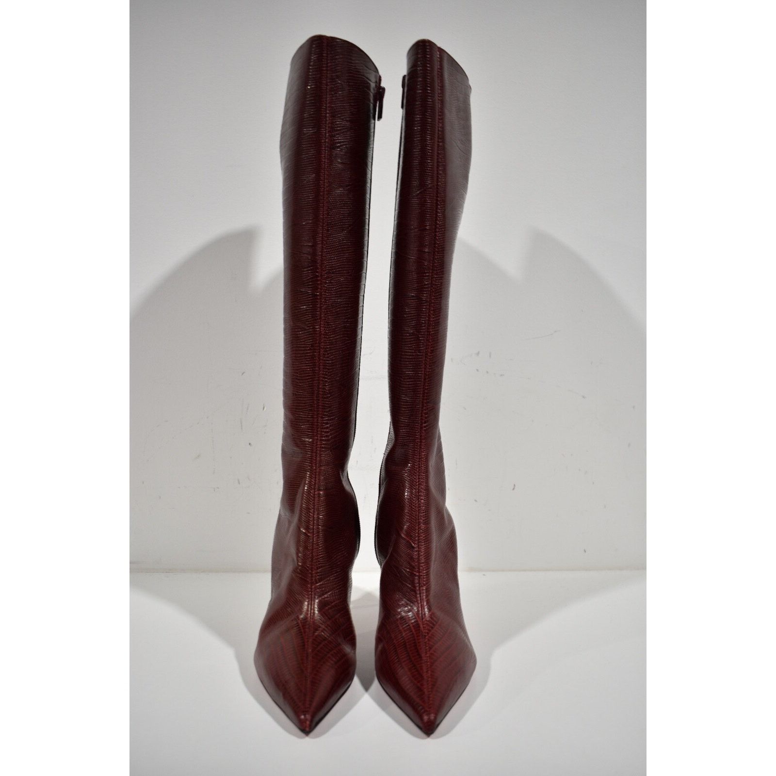 Christian Louboutin Christian Louboutin Kate Botta 85 Red Calf Lizzy Knee High Size US 10.5 / IT 40.5 - 5 Thumbnail