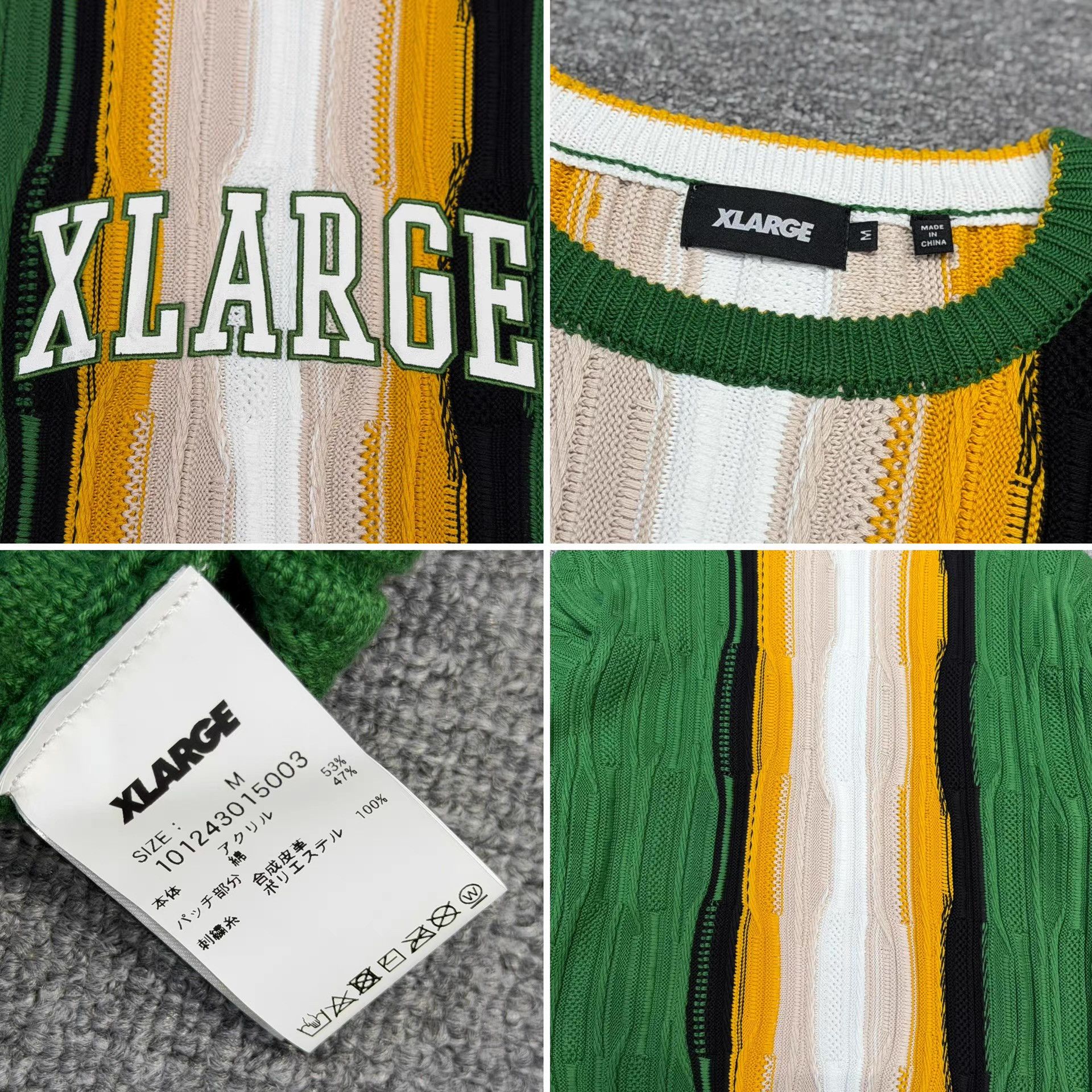 X-LARGE Xlarge Japanese Version Thick Knit Sweater Q5 Size US M / EU 48-50 / 2 - 3 Thumbnail