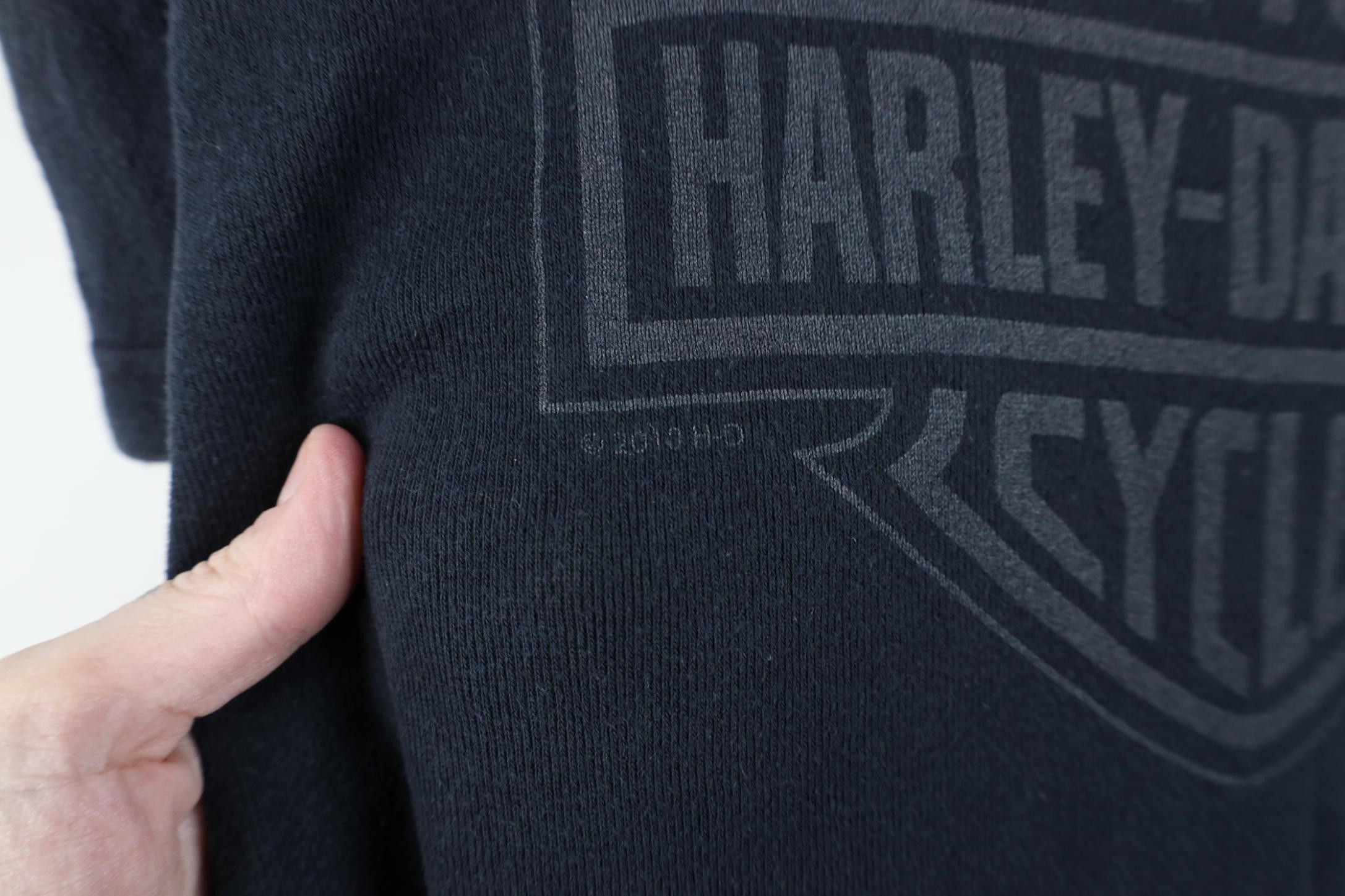 Harley Davidson Vintage Y2K Harley Davidson Thermal Ribbed Knit T-Shirt USA Size XL / US 12-14 / IT 48-50 - 11 Thumbnail