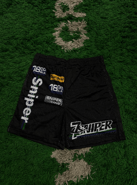 TRIPLE SEVENS Triple 7 7Sniper Black Mesh Shorts Size US 32 / EU 48 - 1 Preview