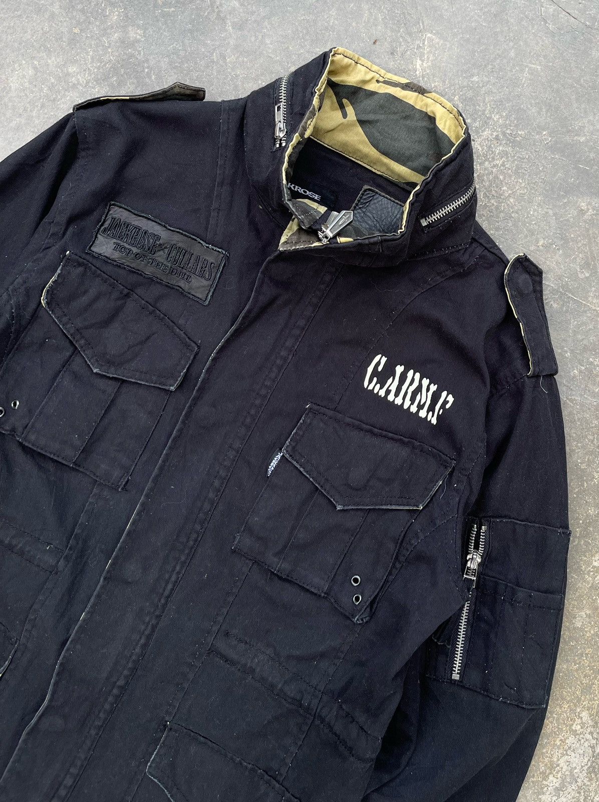 If Six Was Nine 🔥Vintage Jack Rose Punk Embroidered Logo M65 Field Jacket Size US M / EU 48-50 / 2 - 8 Thumbnail