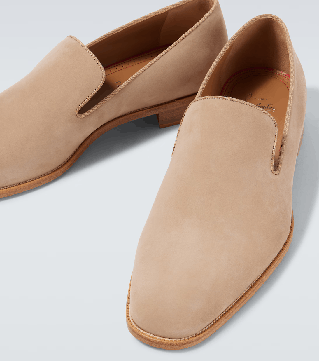 Christian Louboutin Mens Danny Flex Flat Lionne Beige Calf Dress Loafer 42 9 Size US 9 / EU 42 - 7 Thumbnail