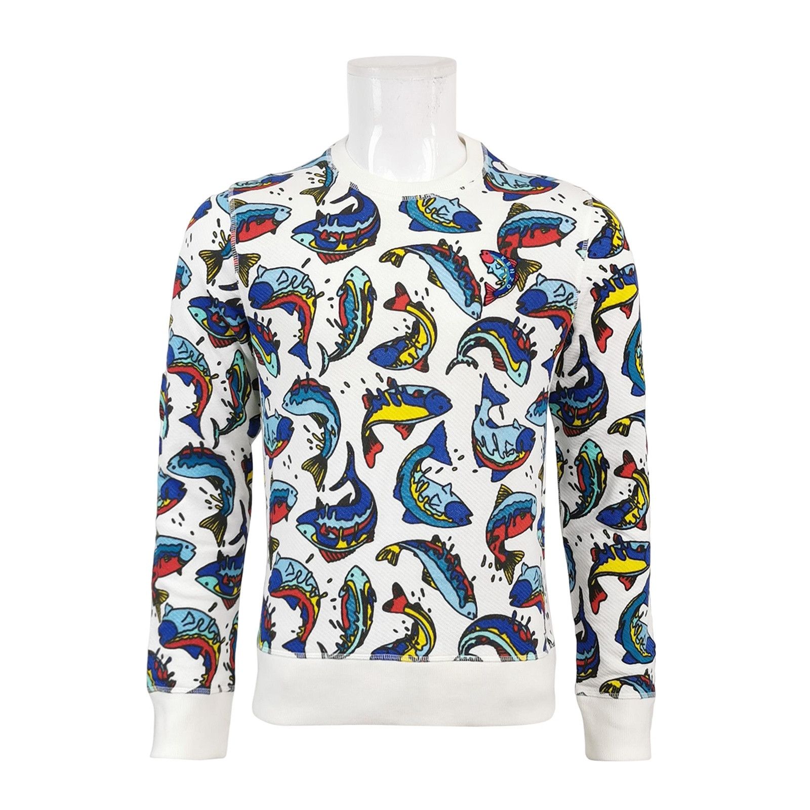 Kenzo Kenzo Fish Print Sweatshirt Size M Size US M / EU 48-50 / 2 - 1 Thumbnail