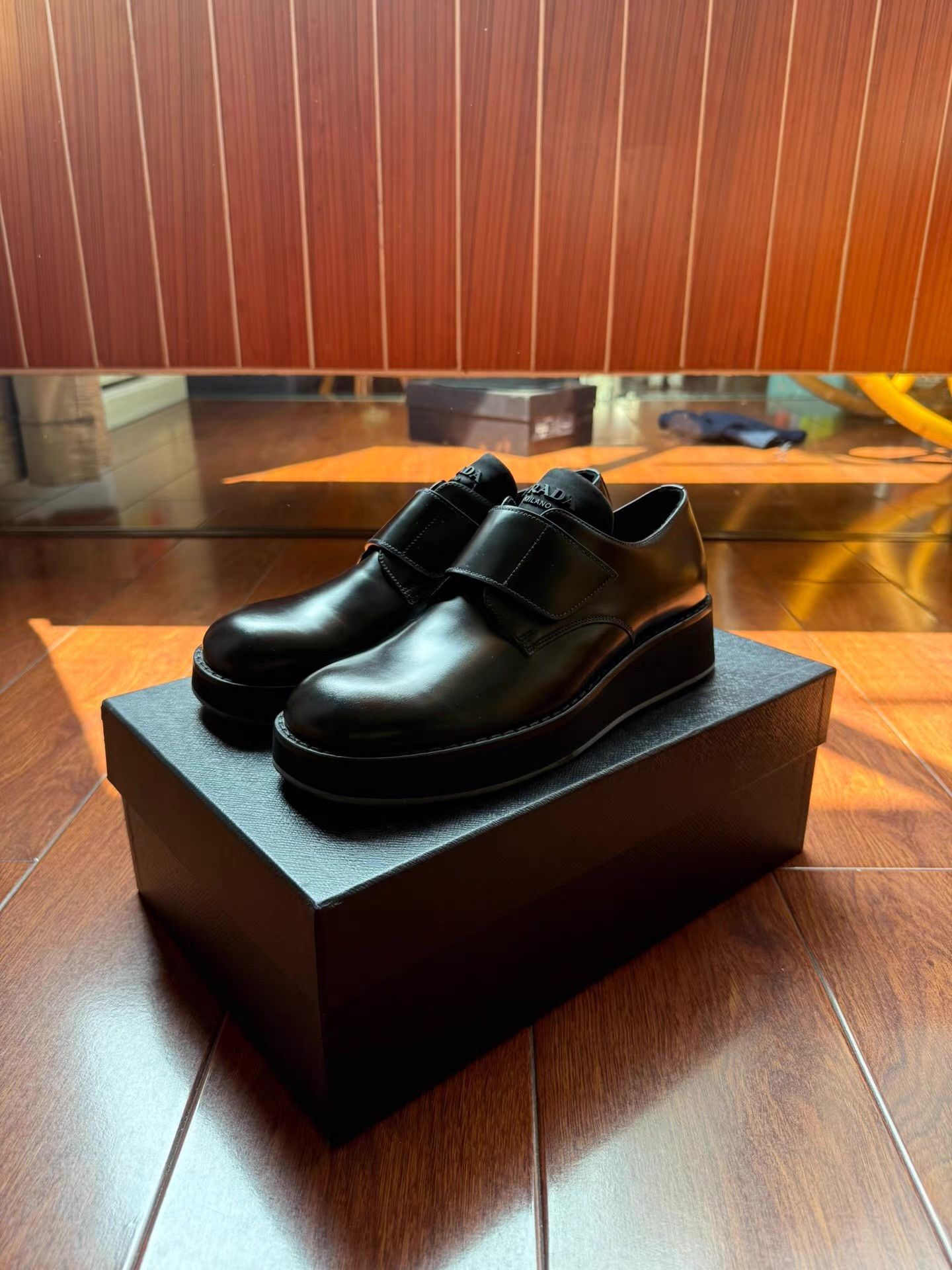 Prada Prada Velcro Derby Shoes Q17 Size US 8 / EU 41 - 1 Thumbnail