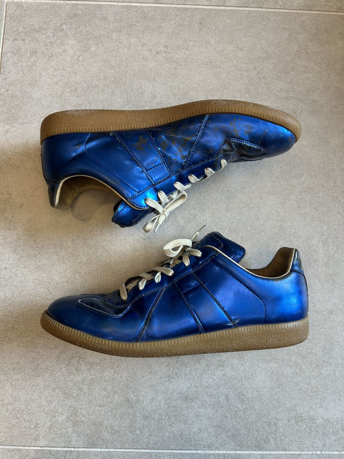 Maison Margiela RARE Margiela GAT Holographic Blue Size US 12 / EU 45 - 3 Thumbnail