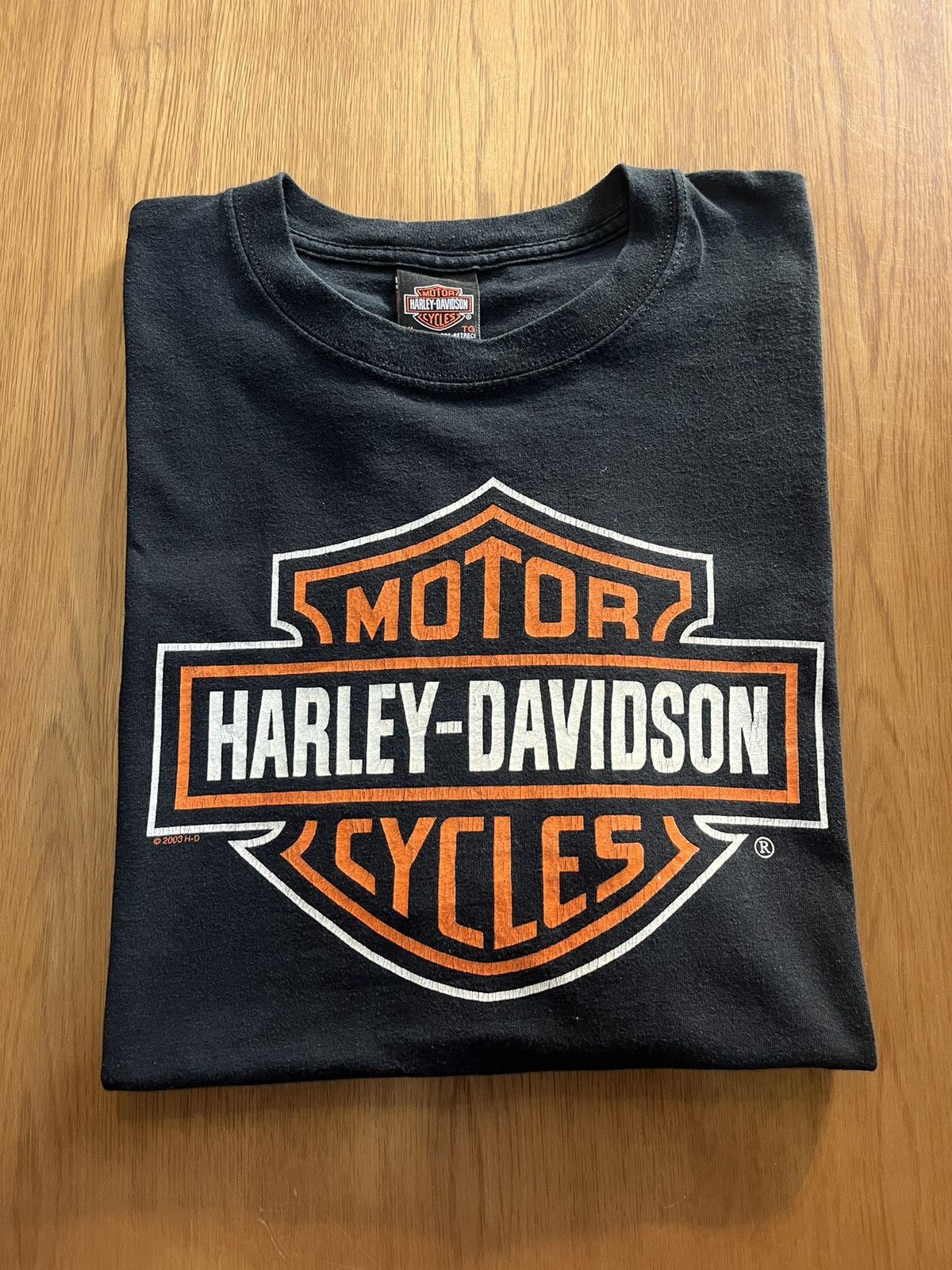Harley Davidson Vintage Harley-Davidson Big logo 2003’s H-D Tshirt Size US XL / EU 56 / 4 - 1 Thumbnail