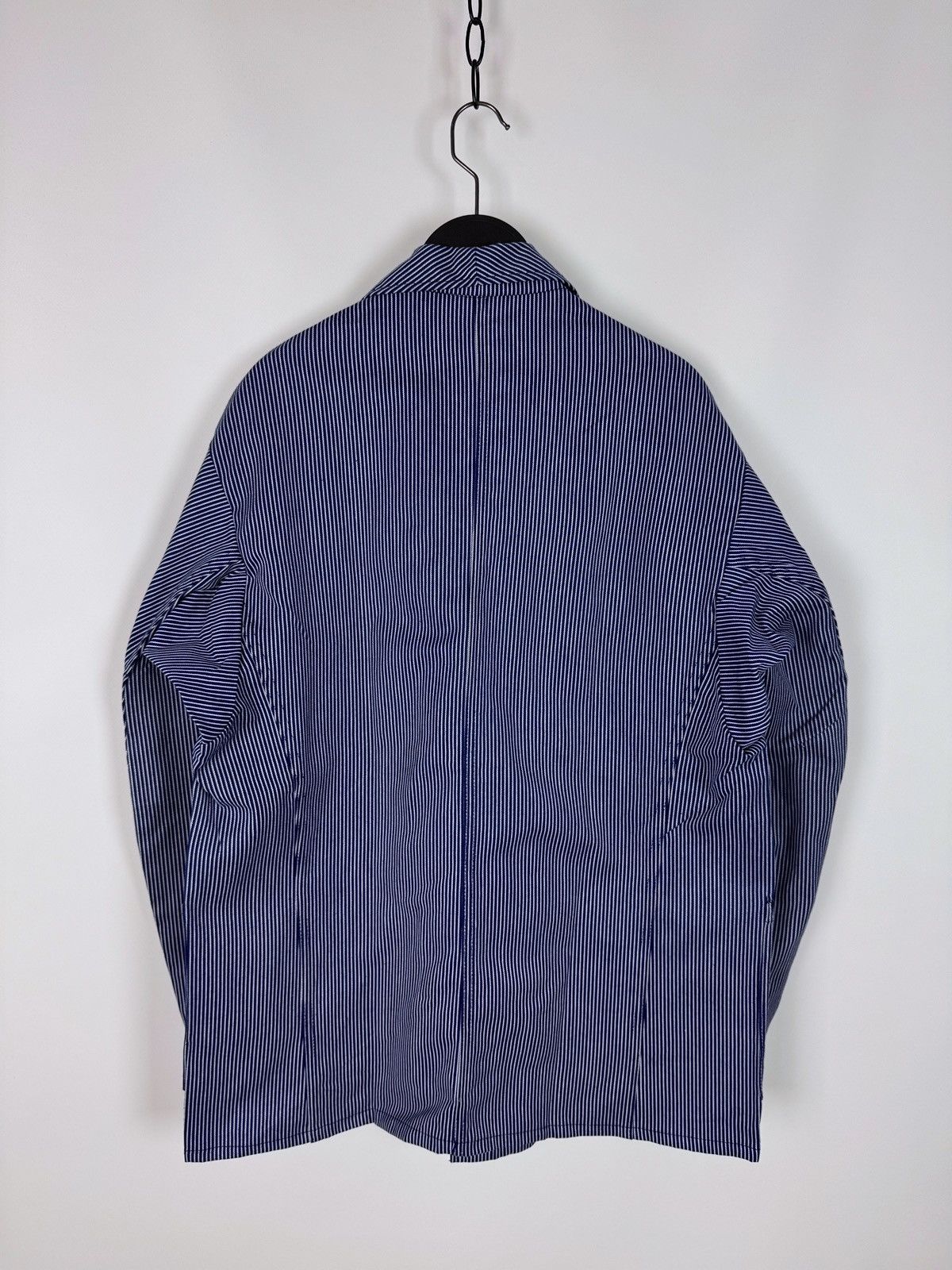 Vintage 80’s Vintage Fischer French Chore Striped Work Jacket Size US L / EU 52-54 / 3 - 11 Thumbnail