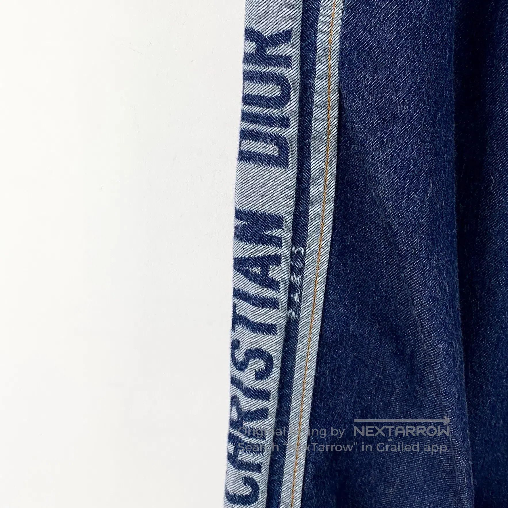 Dior Dior Dark Blue Side Logo Letter Cotton Denim Wide Leg Trou Size US 34 / EU 50 - 4 Thumbnail