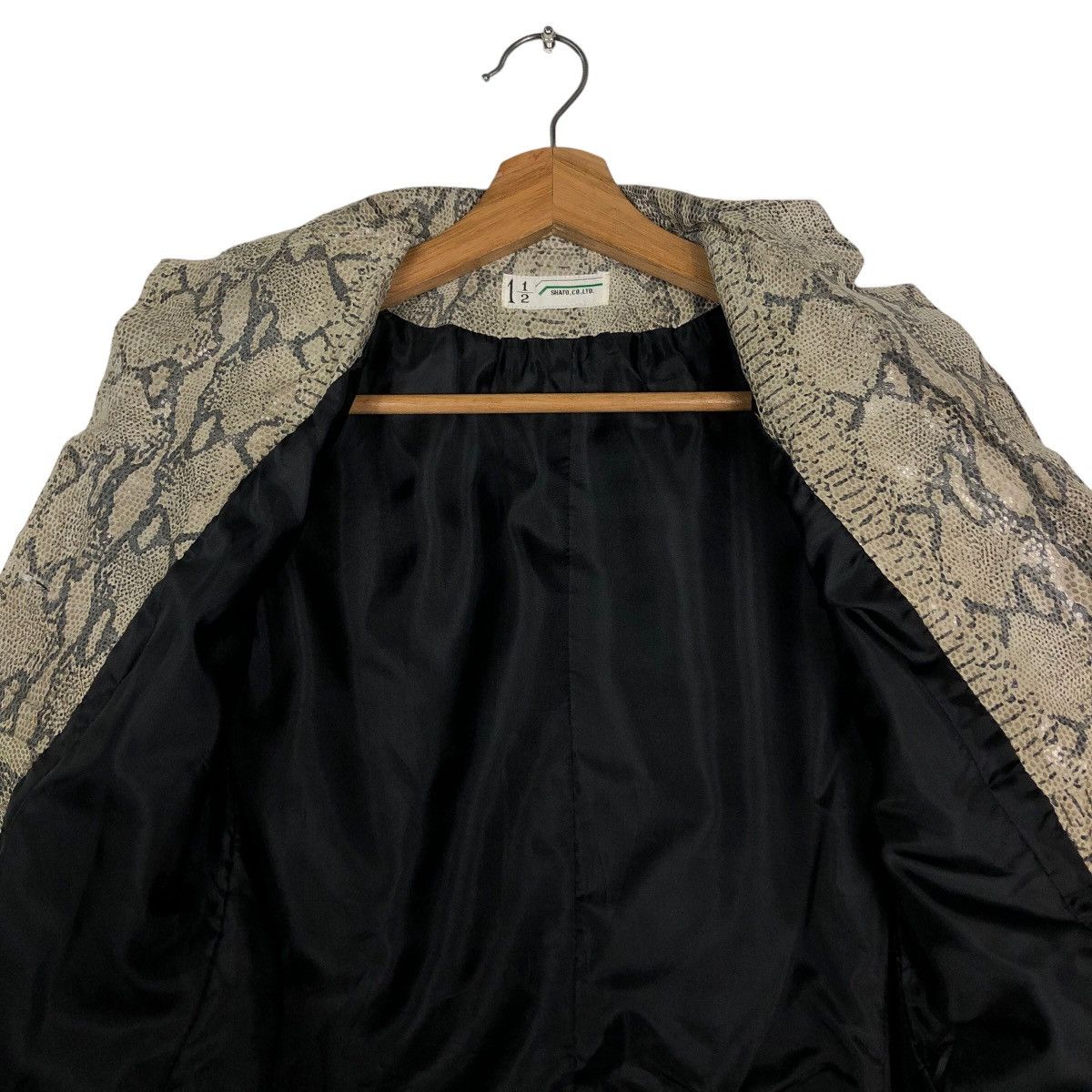 Japanese Brand 🔥Snake Skin Leather Jacket Double Breast Shato Japan Made Size US S / EU 44-46 / 1 - 12 Thumbnail