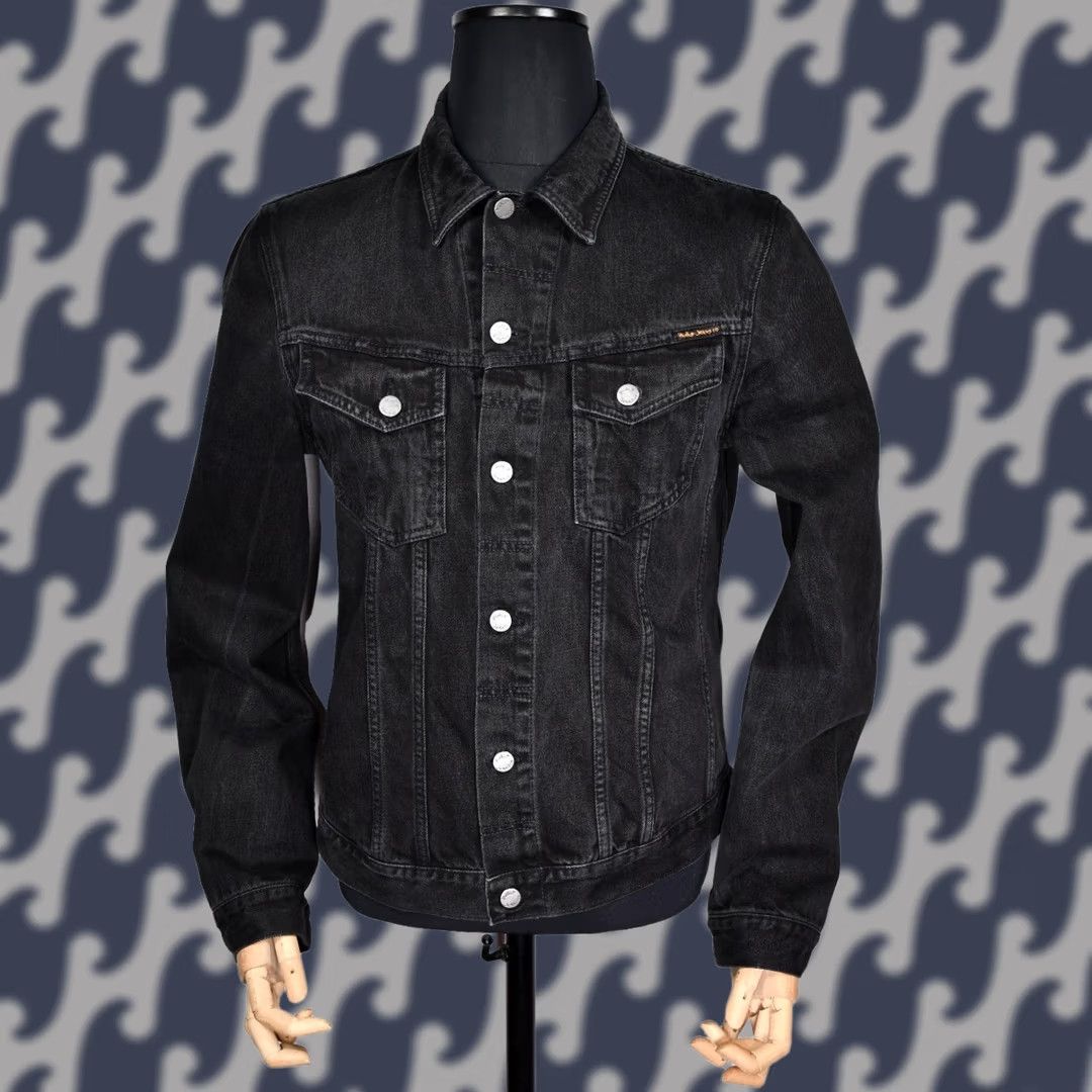 Nudie Jeans Nudie Jeans Billy Black Rinsed Denim Jacket XL Men Size US 36 / EU 52 - 1 Thumbnail