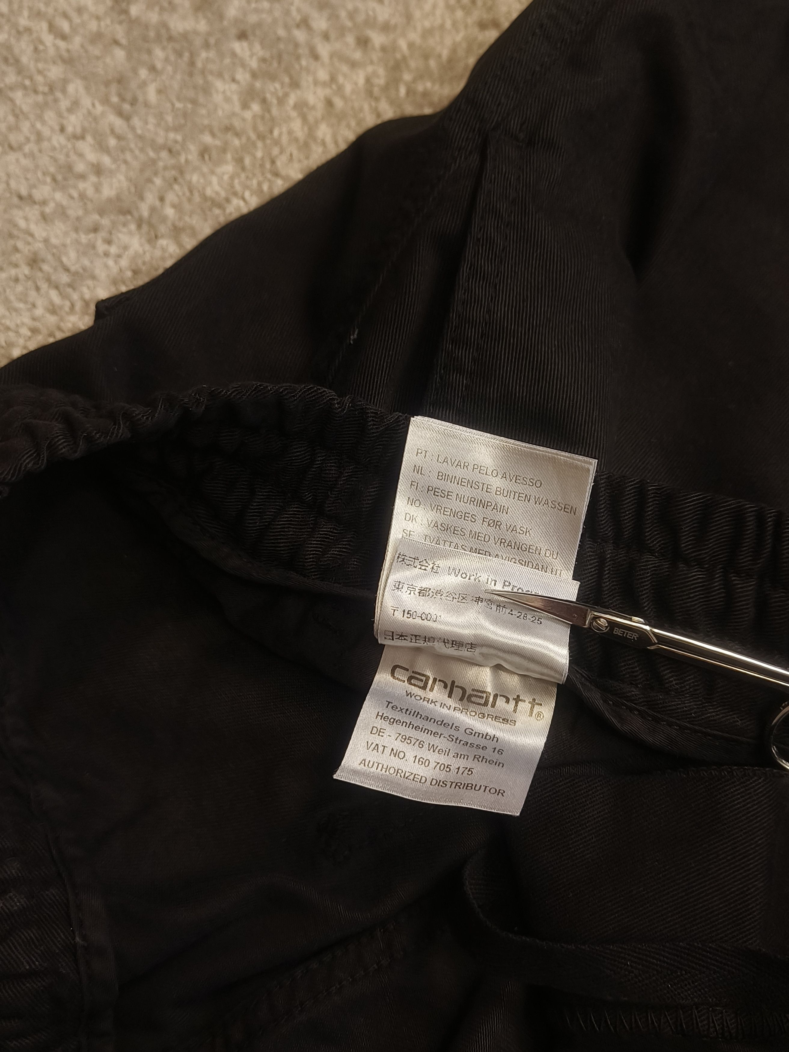 Carhartt Wip Carhartt WIP Flint Black Cargo Shorts Size US 30 / EU 46 - 6 Thumbnail