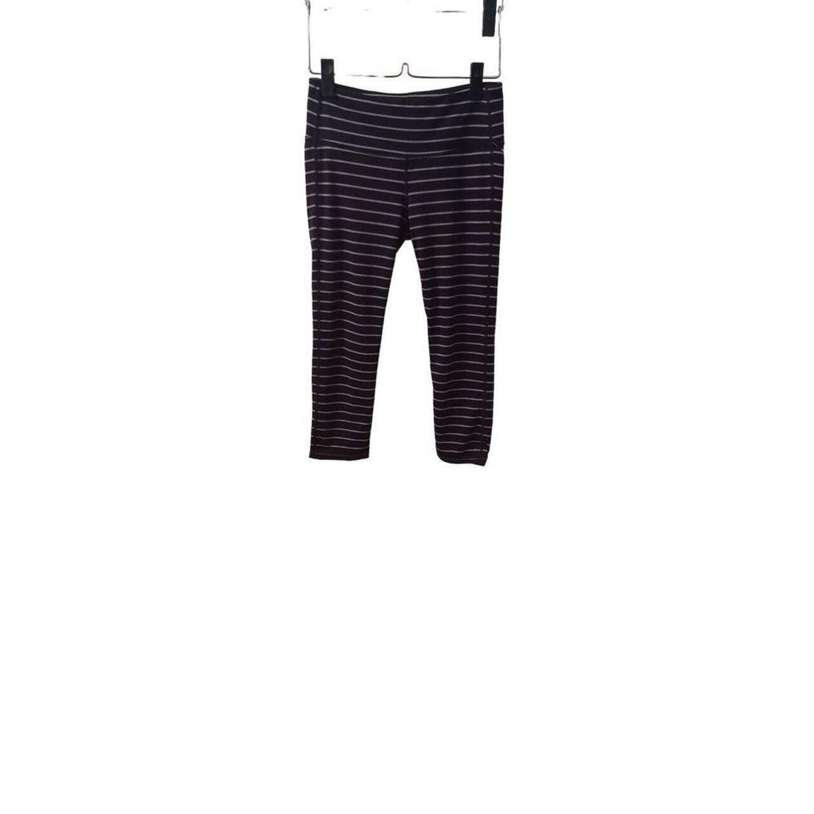 Athleta Athleta striped workout cropped leggings Size 27" / US 4 / IT 40 - 2 Thumbnail