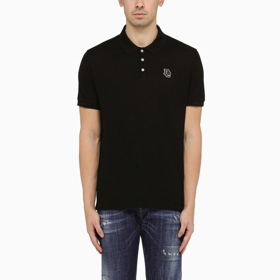 image of Dsquared2 O1D2Blof0324 Polo Shirt In Black, Men's (Size 2XL)