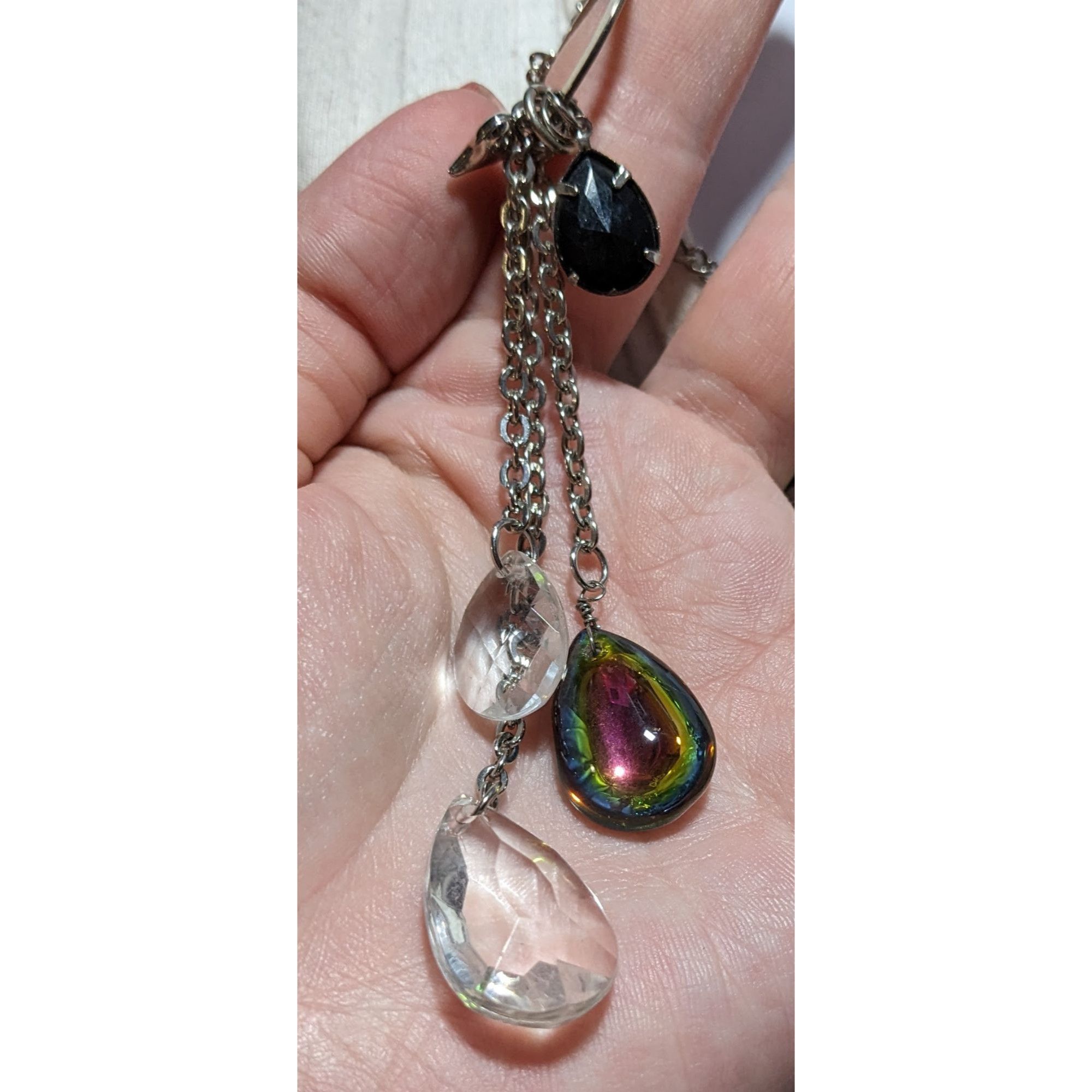 Other Silver Rainbow Drop Charm Necklace Size ONE SIZE - 5 Thumbnail