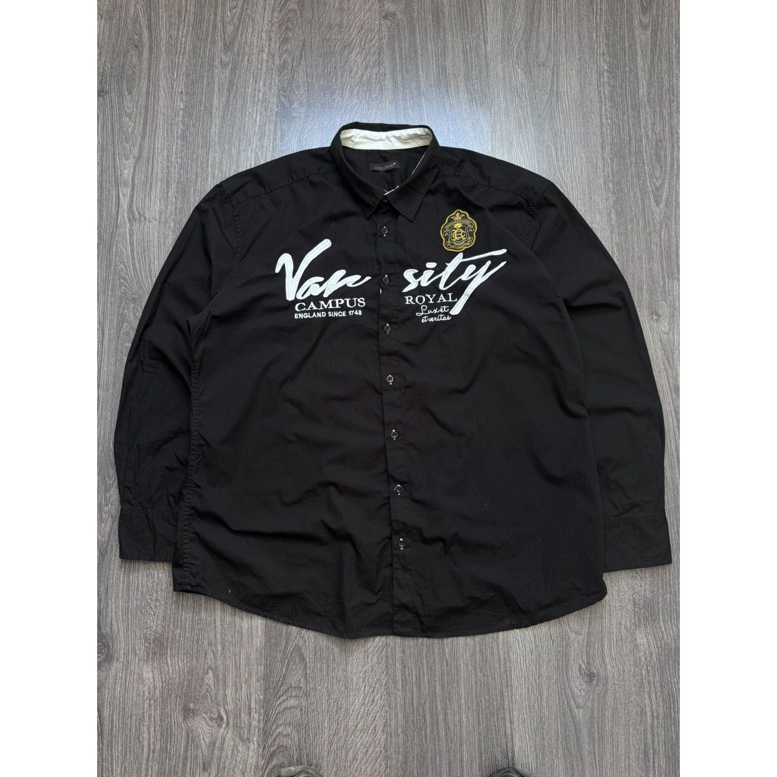 Vintage Y2K Vintage John Devin Varsity Ralph Lauren style shirt Size US XXL / EU 58 / 5 - 1 Thumbnail