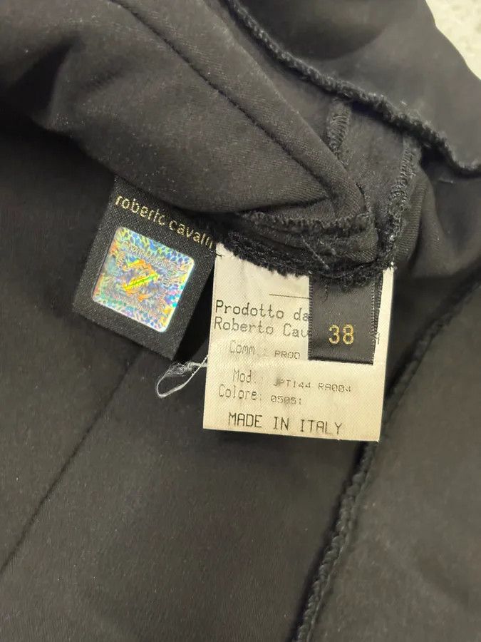 Roberto Cavalli 2000s Robero Cavalli Black Silk Dress Size M / US 6-8 / IT 42-44 - 10 Thumbnail