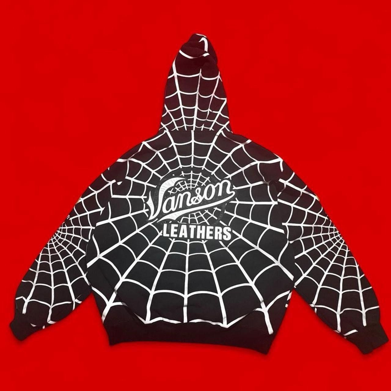 Supreme × Vanson Leathers Supreme Vanson Spiderman Zip Up Hoodie Size US XL / EU 56 / 4 - 2 Thumbnail